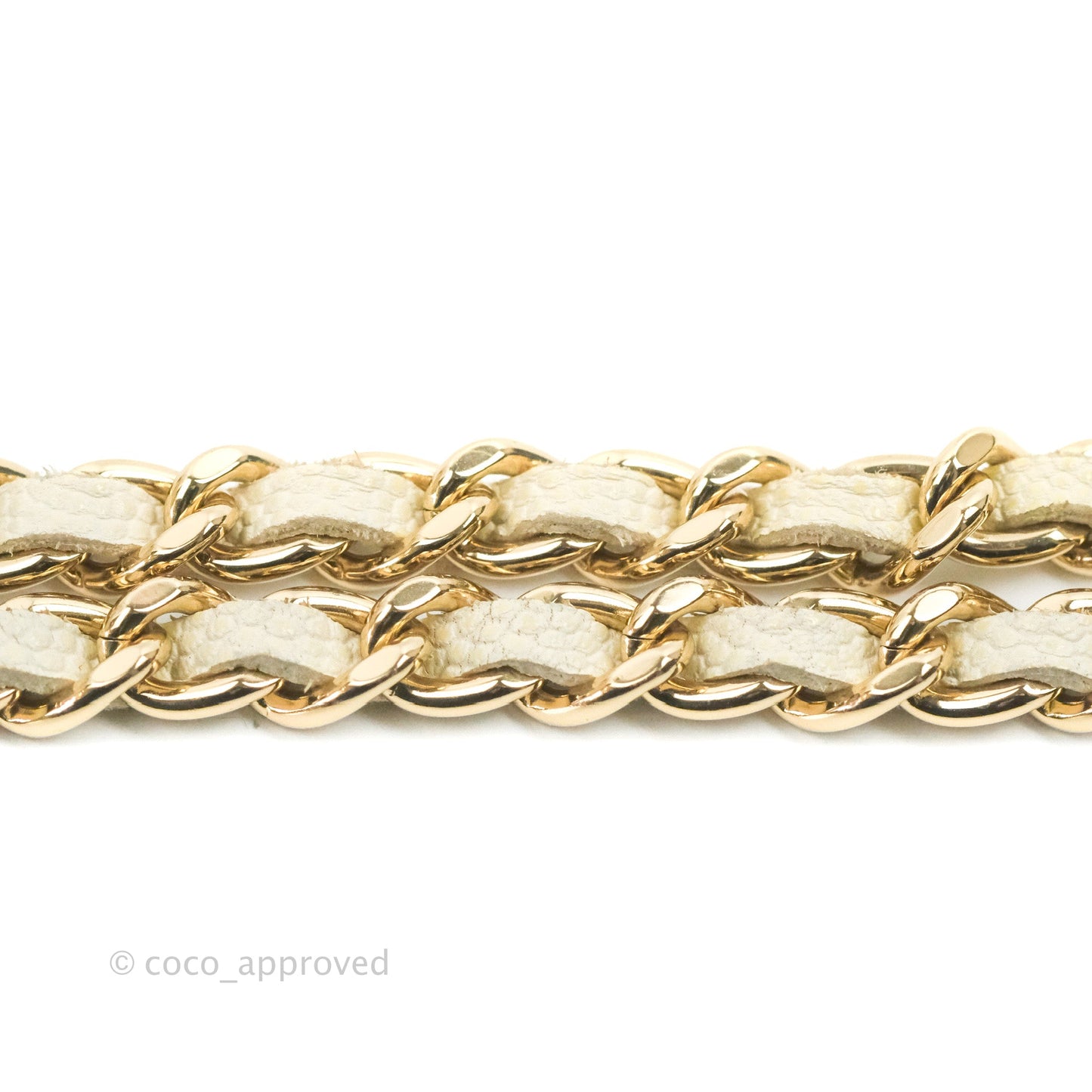 Chanel Classic Vanity with Chain Ivory Caviar Gold Hardware