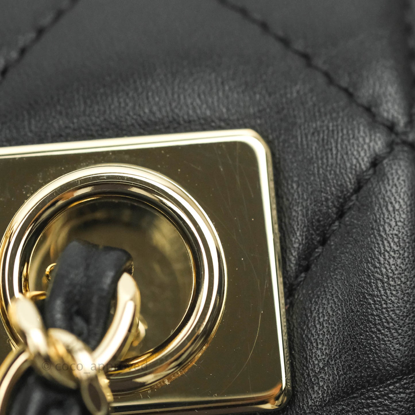 Chanel Trendy CC Small Black Lambskin Gold Hardware