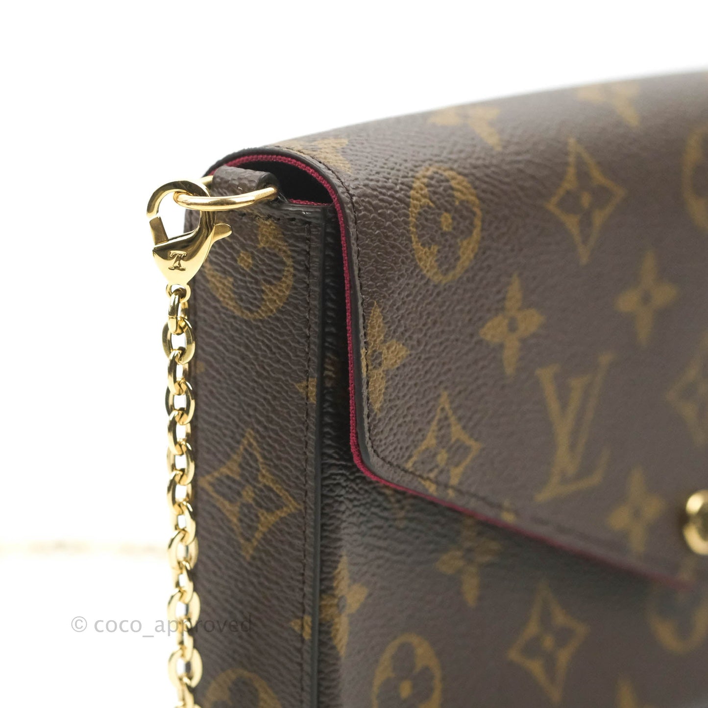 Louis Vuitton Félicie Pochette Monogram Canvas Fuchsia Pink