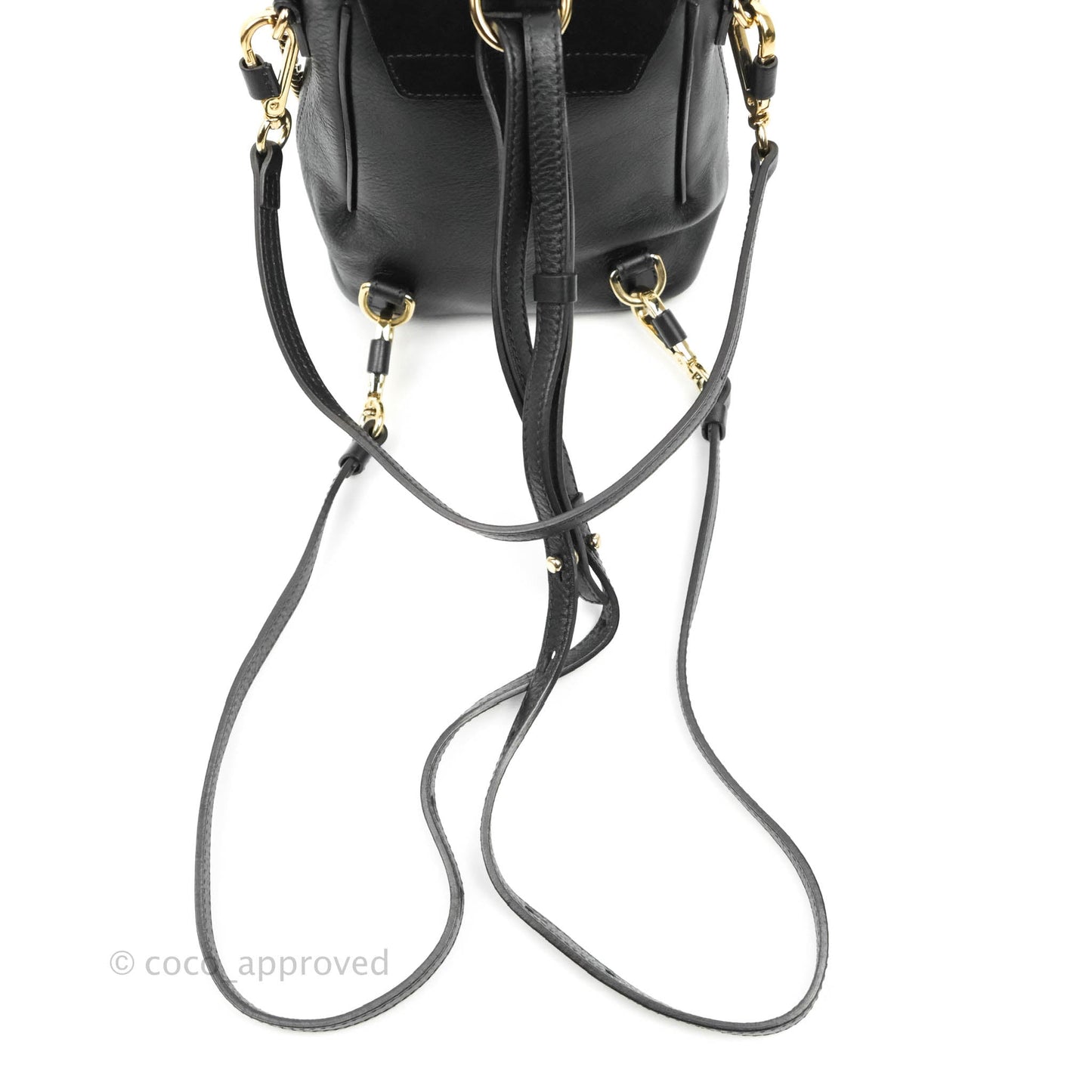 Chloé Small Faye Backpack Black Suede Calfskin