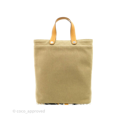 Hermes Canvas Silk Petit H Tote Multicolor