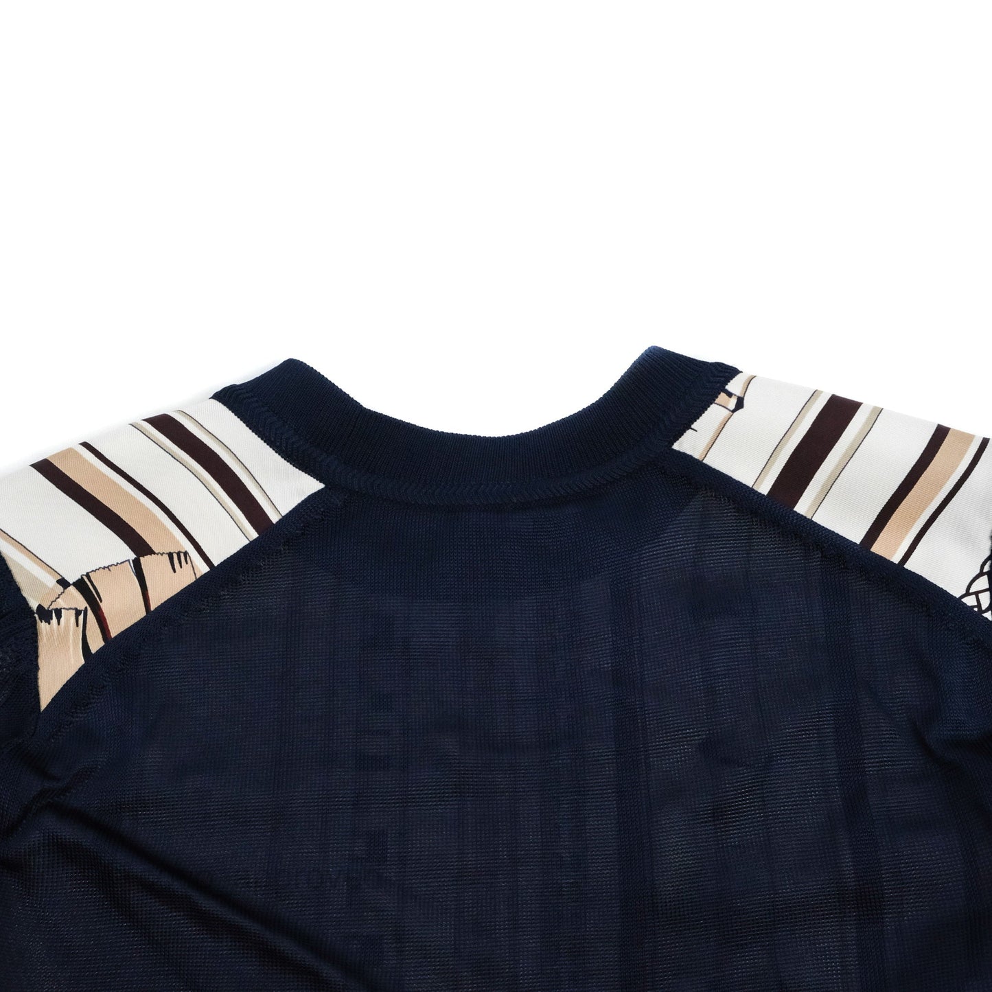 Hermes "Cannes et Cannes" Long-sleeve Twillaine Sweater Size 34