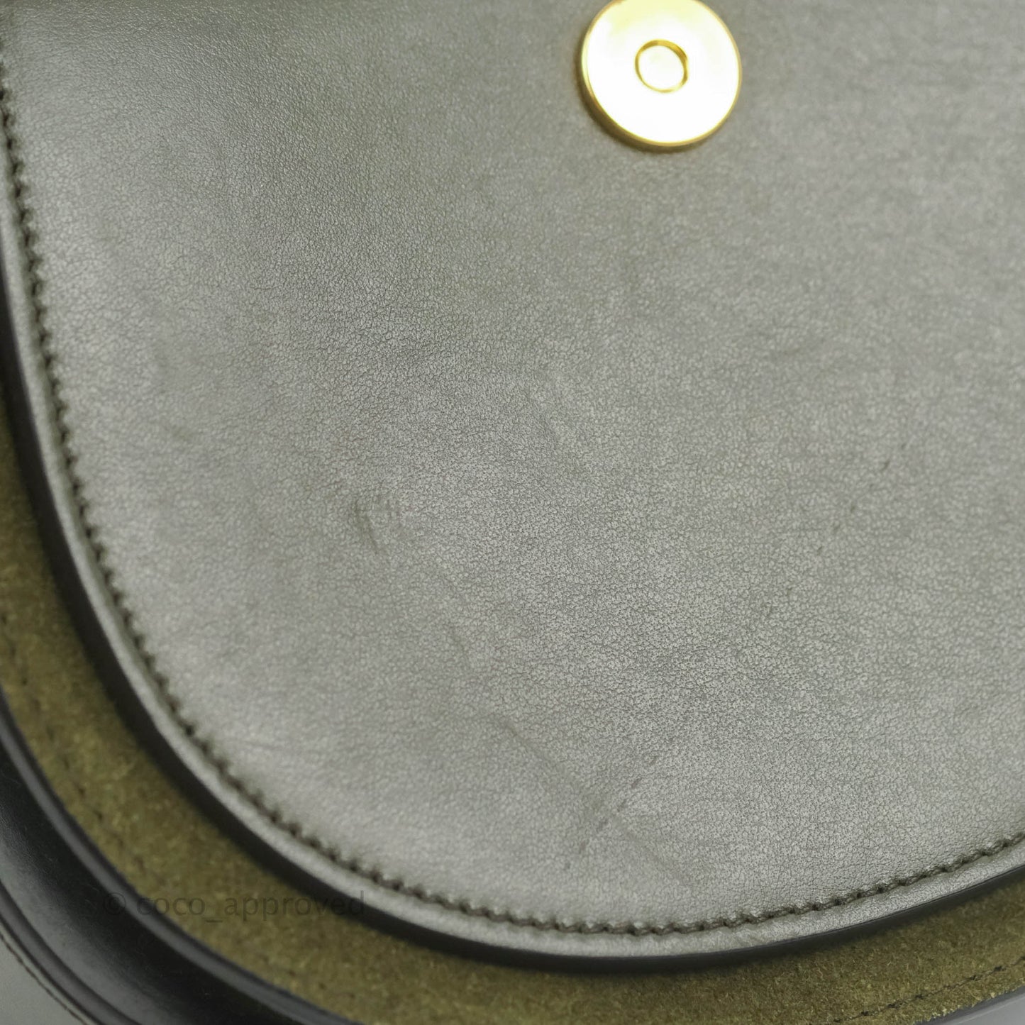 Chloé Small Tess Bag Dark Green Calfskin Suede