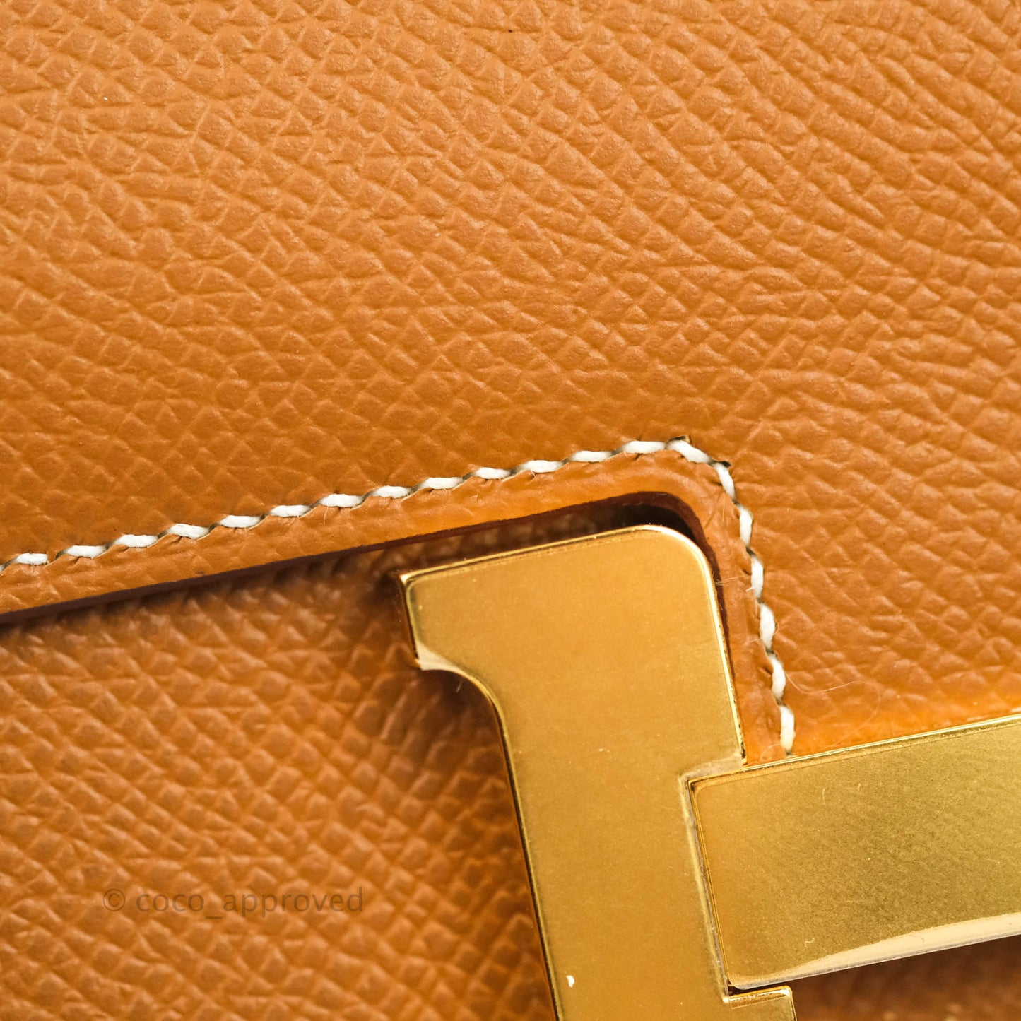 Hermès Constance Mini 18 Gold Epsom Gold Hardware