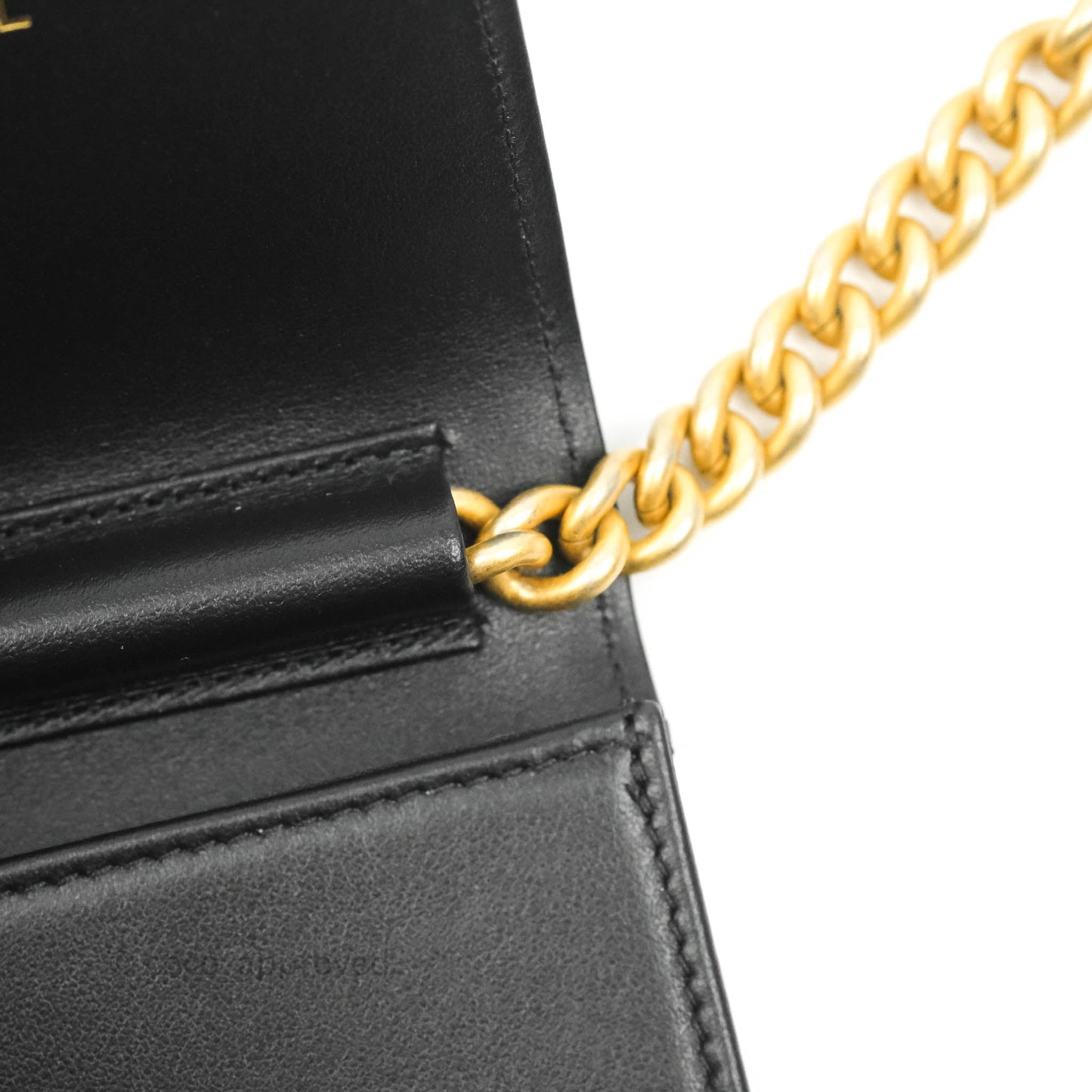 Chanel Chevron Boy Belt Bag Black Caviar Aged Gold Hardware