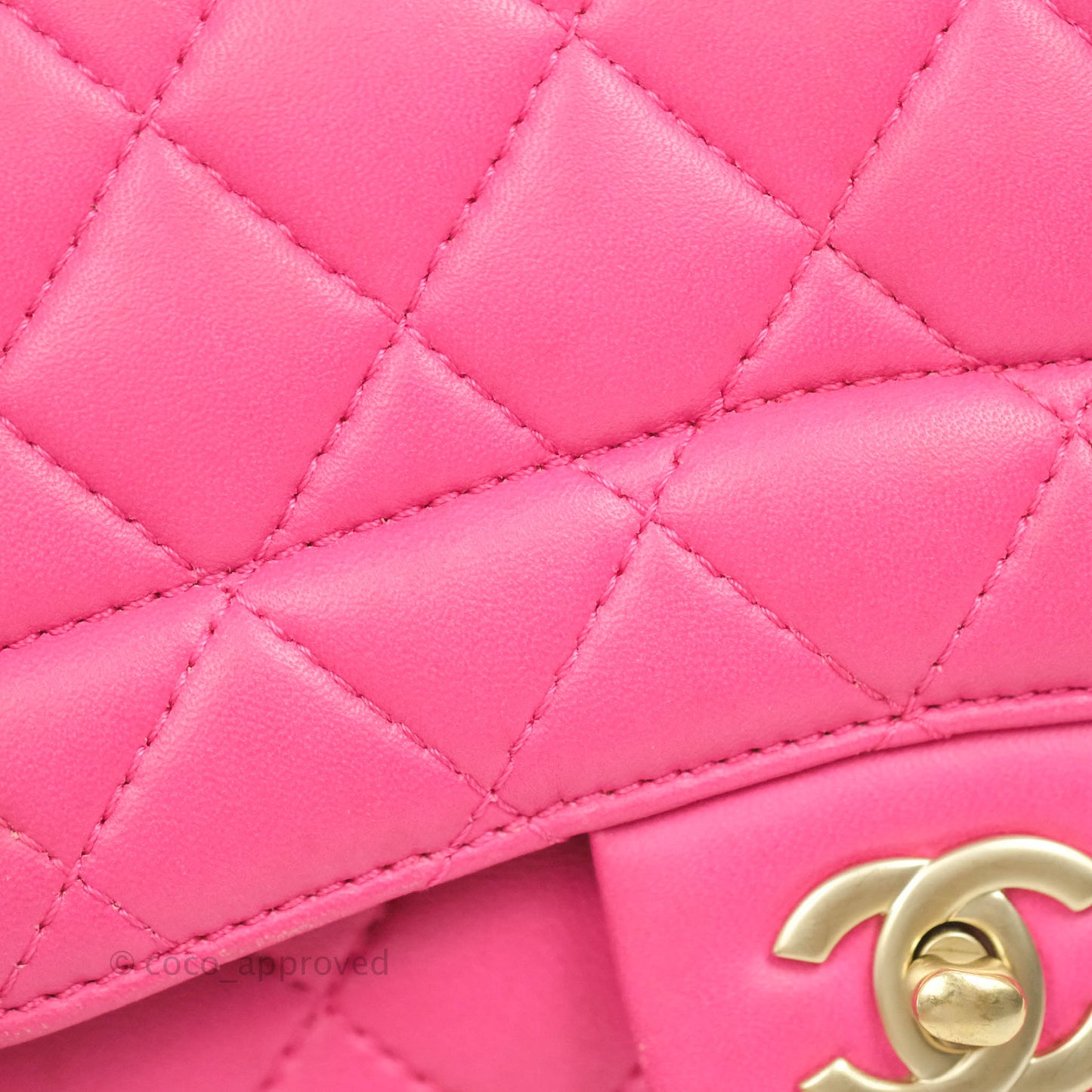 Chanel Quilted Small Flap Pink Lambskin Matte Gold Hardware