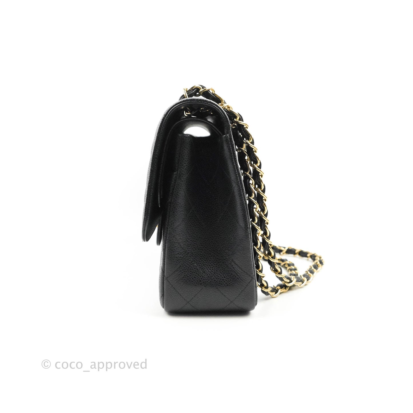 Chanel Jumbo Double Flap Black Caviar Gold Hardware⁣⁣