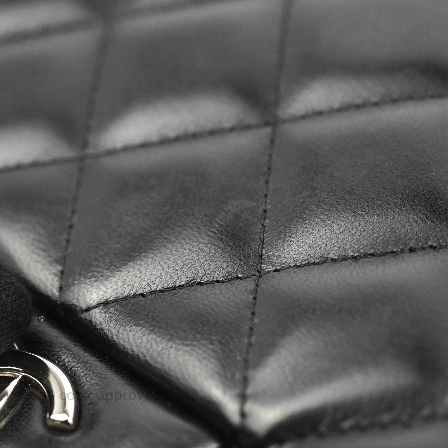 Chanel Jumbo Double Flap Black Lambskin Silver Hardware⁣⁣