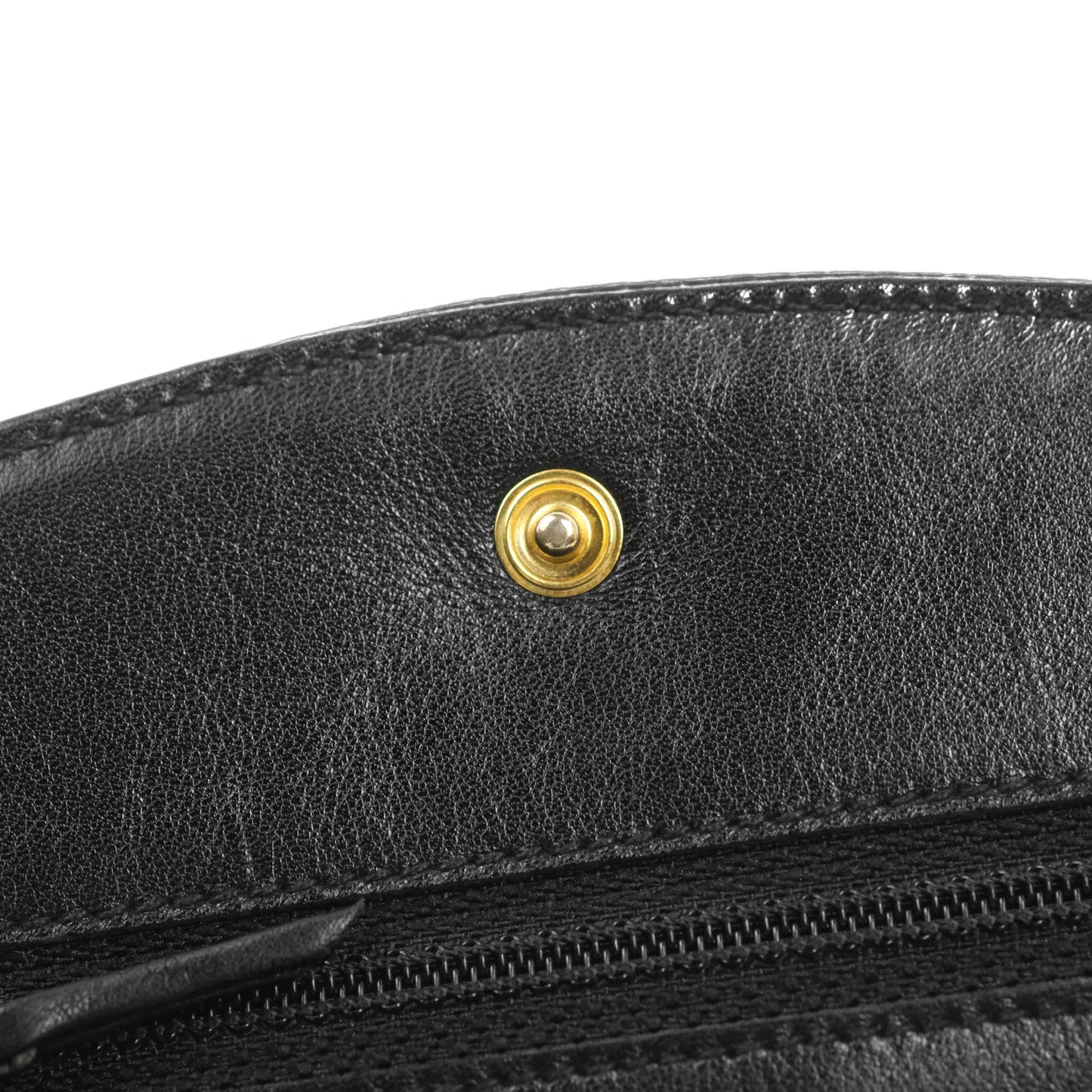 Chanel Vintage CC Wallet on Chain WOC Black Caviar Gold Hardware