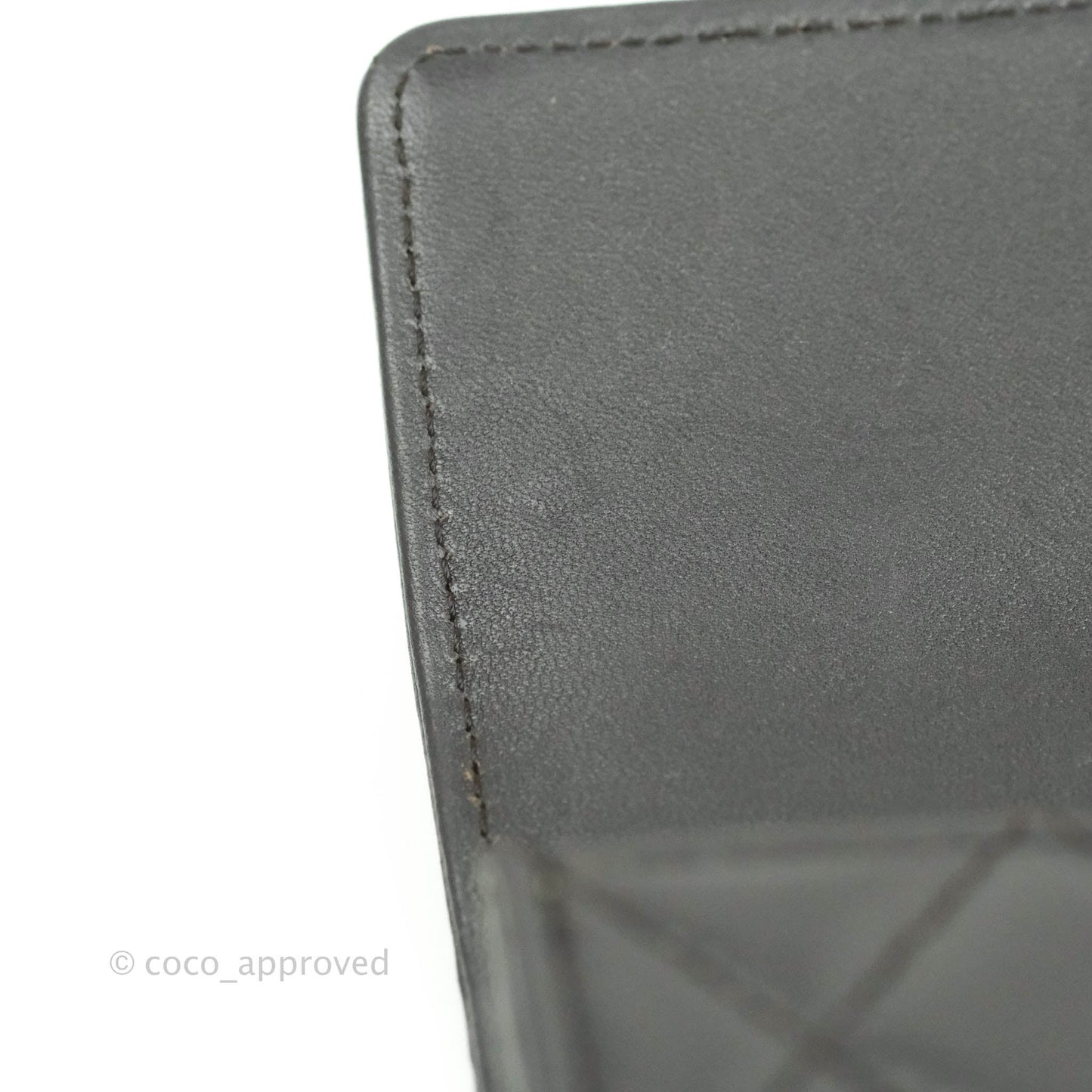 Chanel Quilted Boy Flap Long Wallet Dark Purple Lambskin Gold Hardware