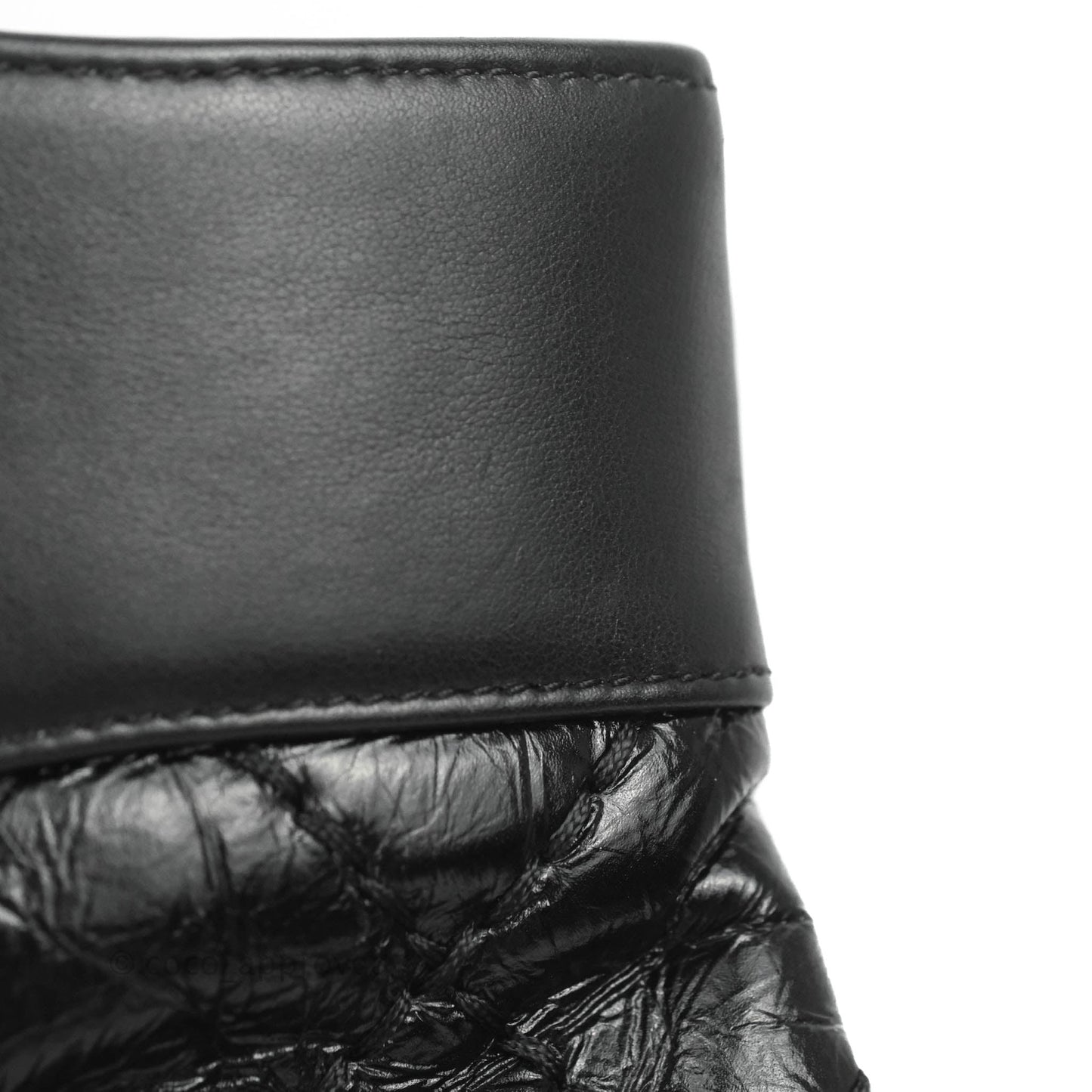 Chanel 31 Medium Shopping Bag Black Aged Calfskin
