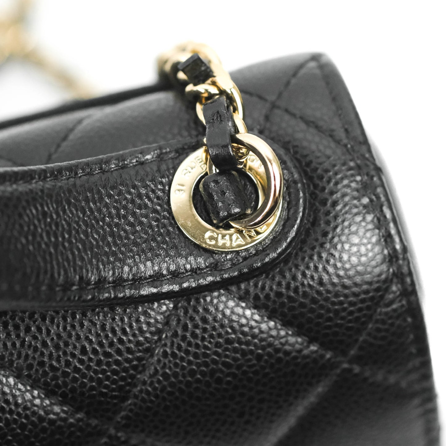 Chanel Quilted Small Business Affinity Flap Black Caviar Gold Hardware