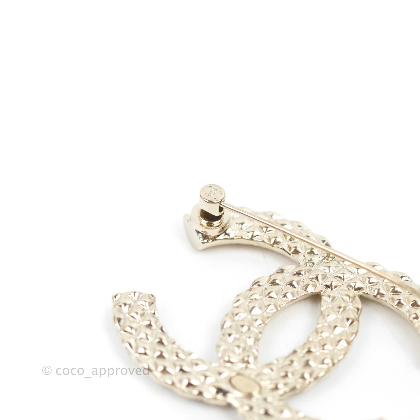Chanel CC Crystal Brooch 22C