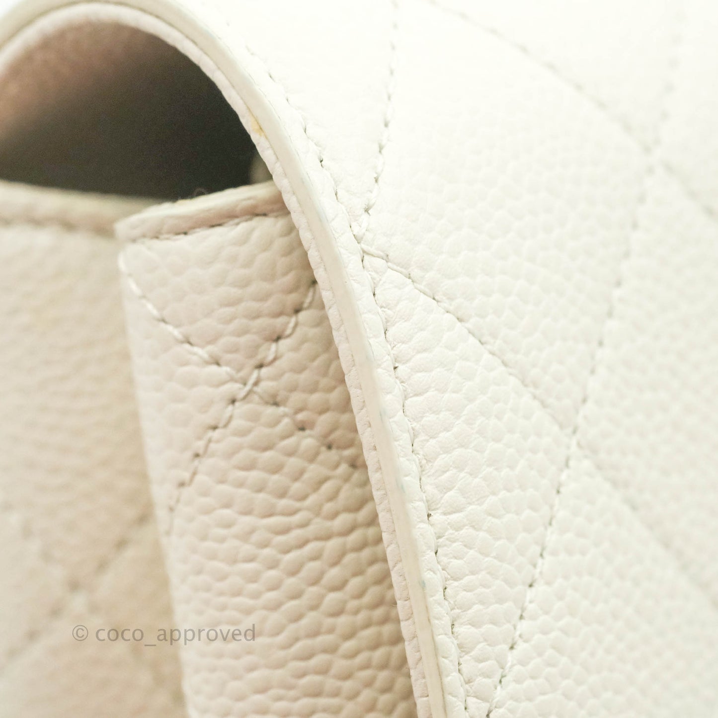 Chanel Chic Affinity Small Grained Calfskin Ivory Gold Hardware