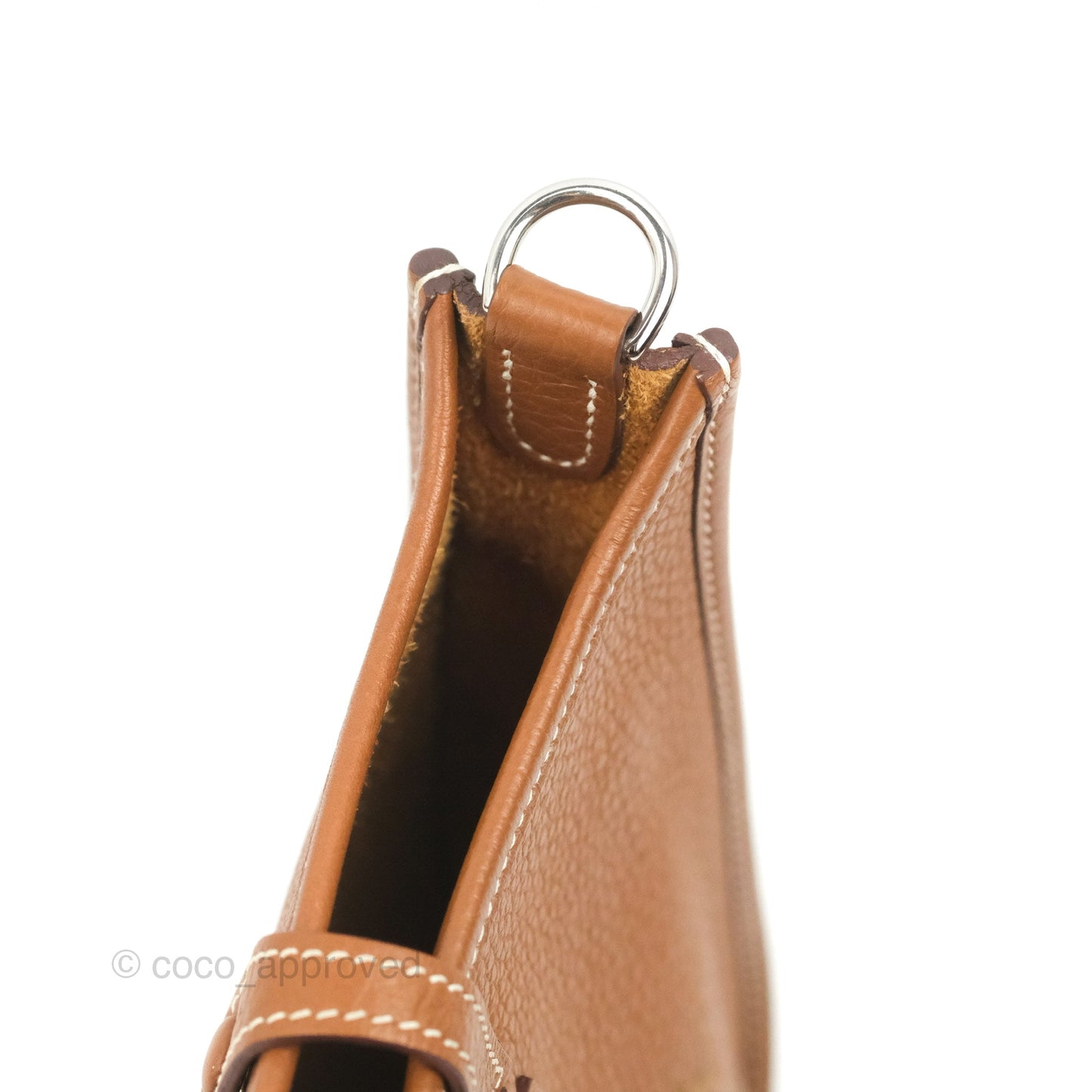 Hermès Mini Evelyne 16 Gold Clemence Palladium Hardware