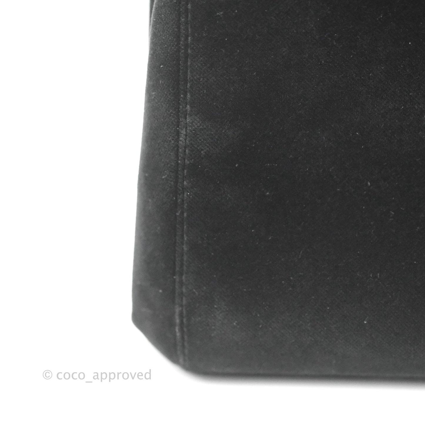 Chanel Vintage CC Handbag So Black Velvet