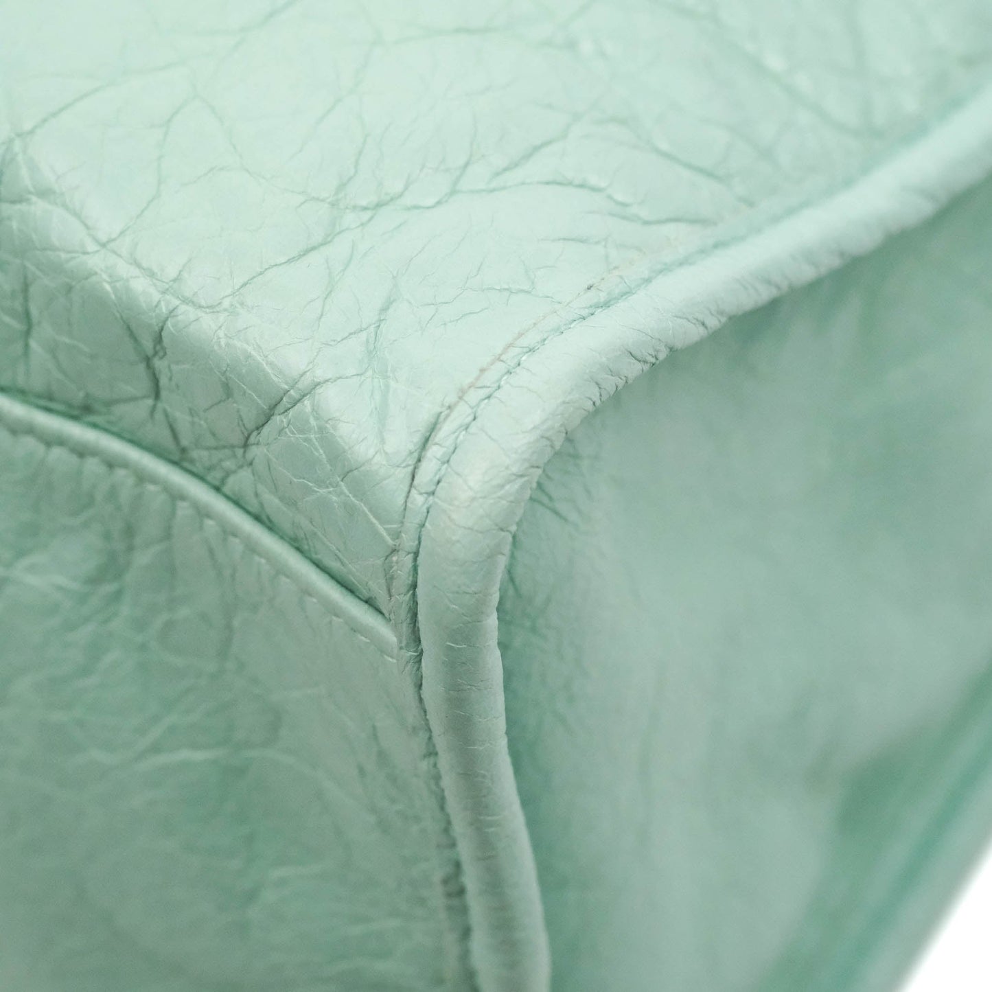 Balenciaga Classic City Bag Tiffany Blue Calfskin Silver Hardware