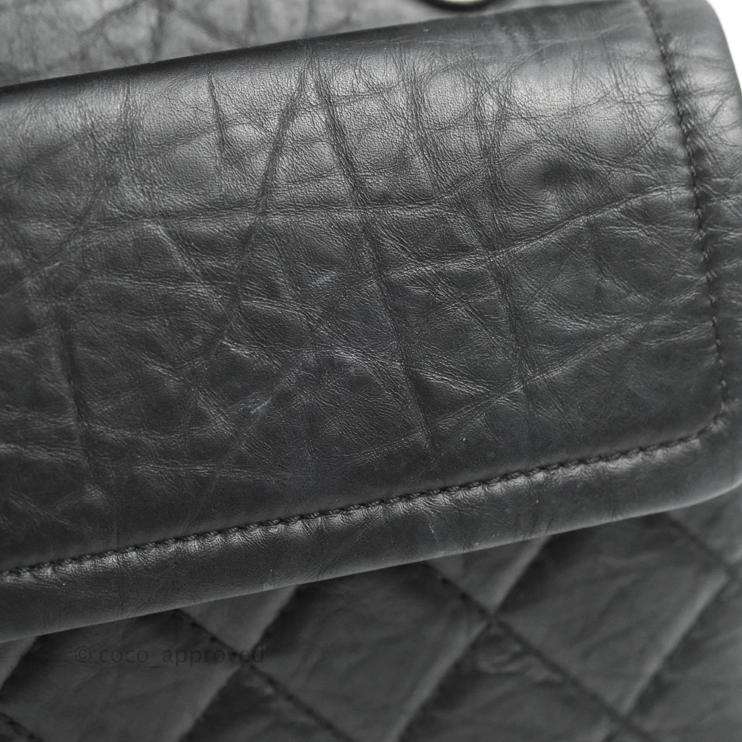 Chanel Reissue 226 Quilted Flap Black Aged Calfskin Ruthenium Hardware