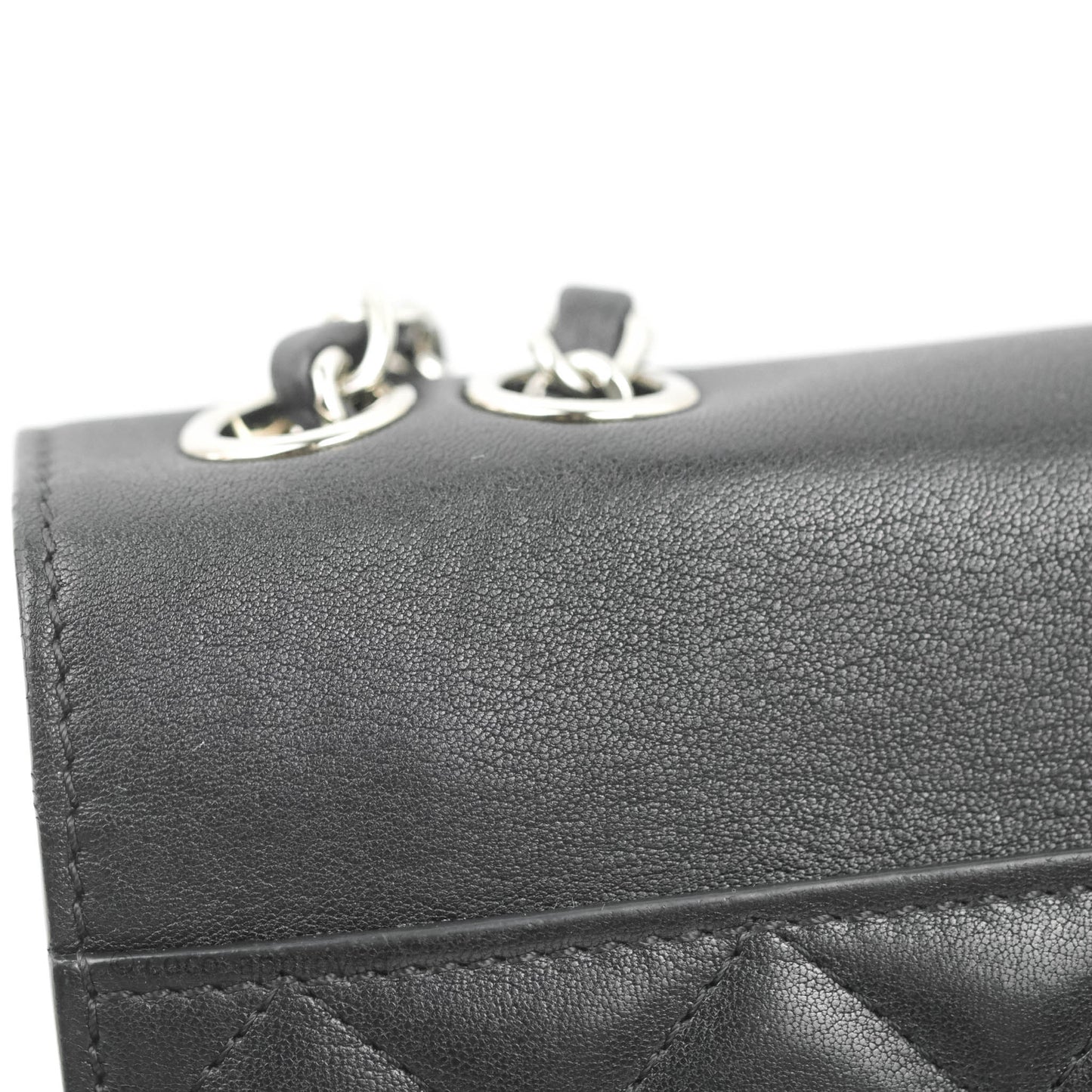Chanel Quilted Mini Urban Companion Flap Black Calfskin Silver Hardware