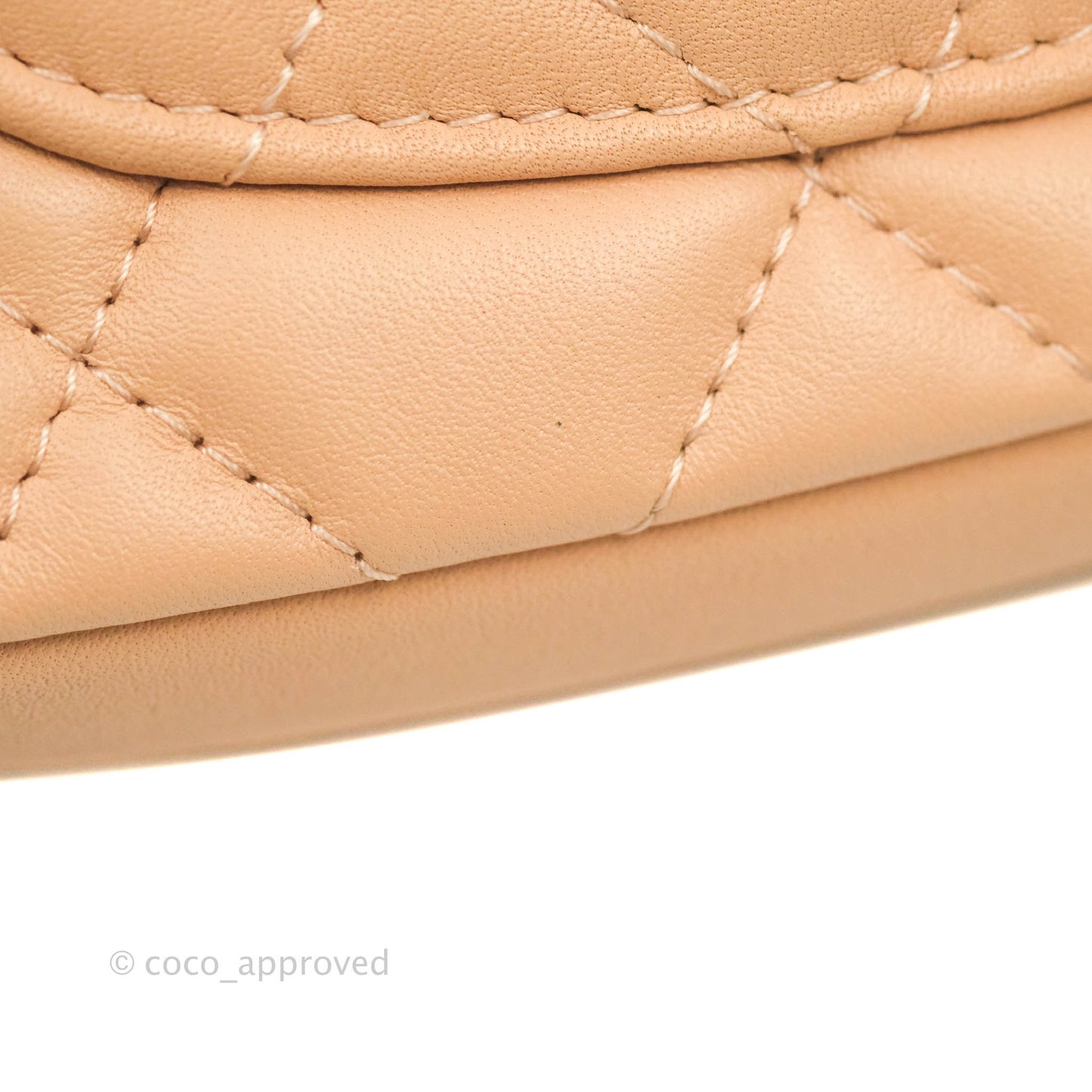 Chanel Clutch with Chain Beige Pink Calfskin Aged Gold Hardware