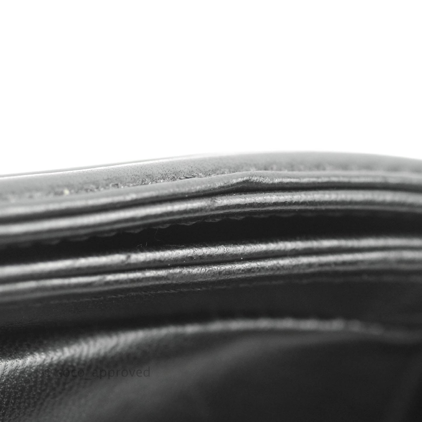 Chanel Small Boy Black Stingray Ruthenium Hardware