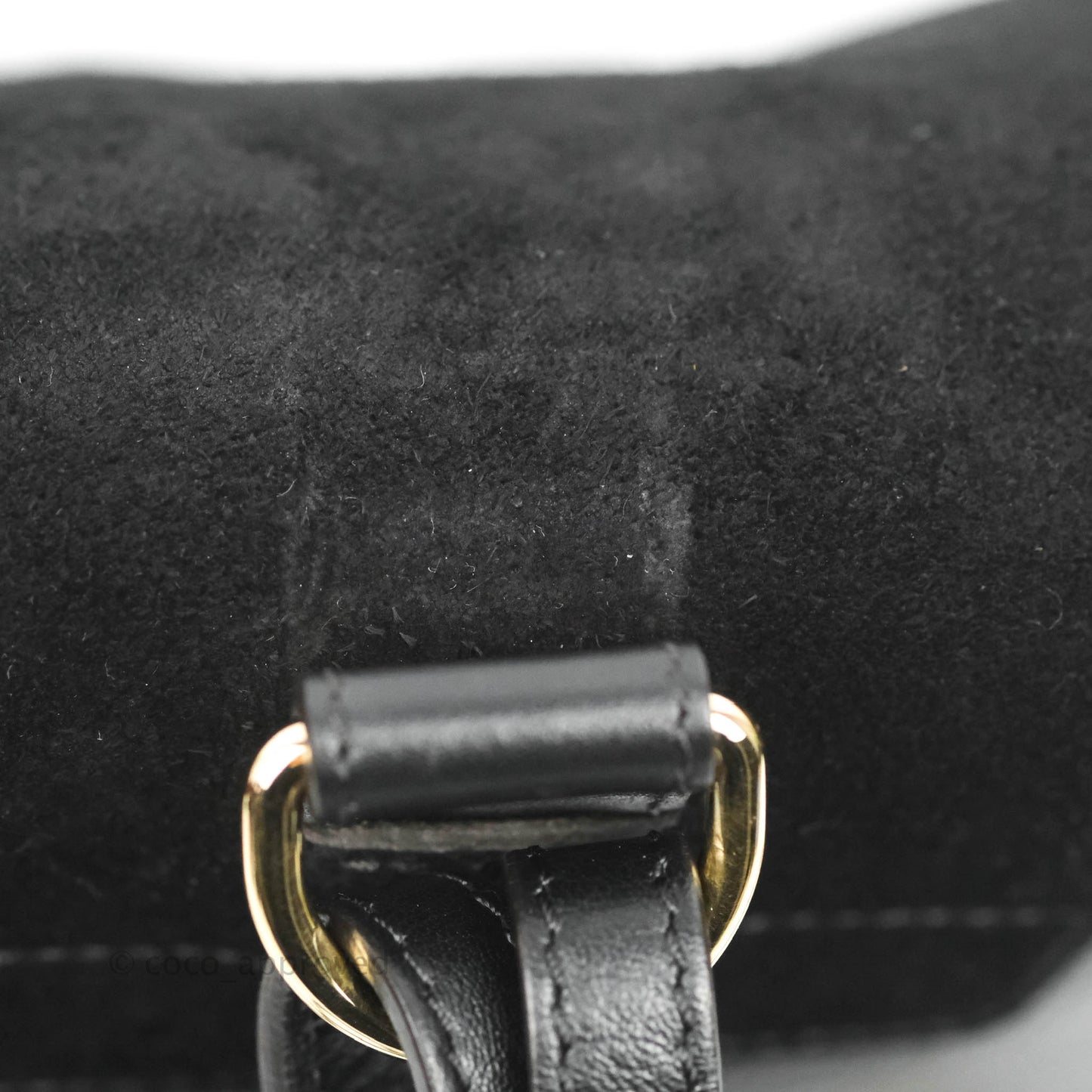 Chloé Small Faye Backpack Black Suede Calfskin