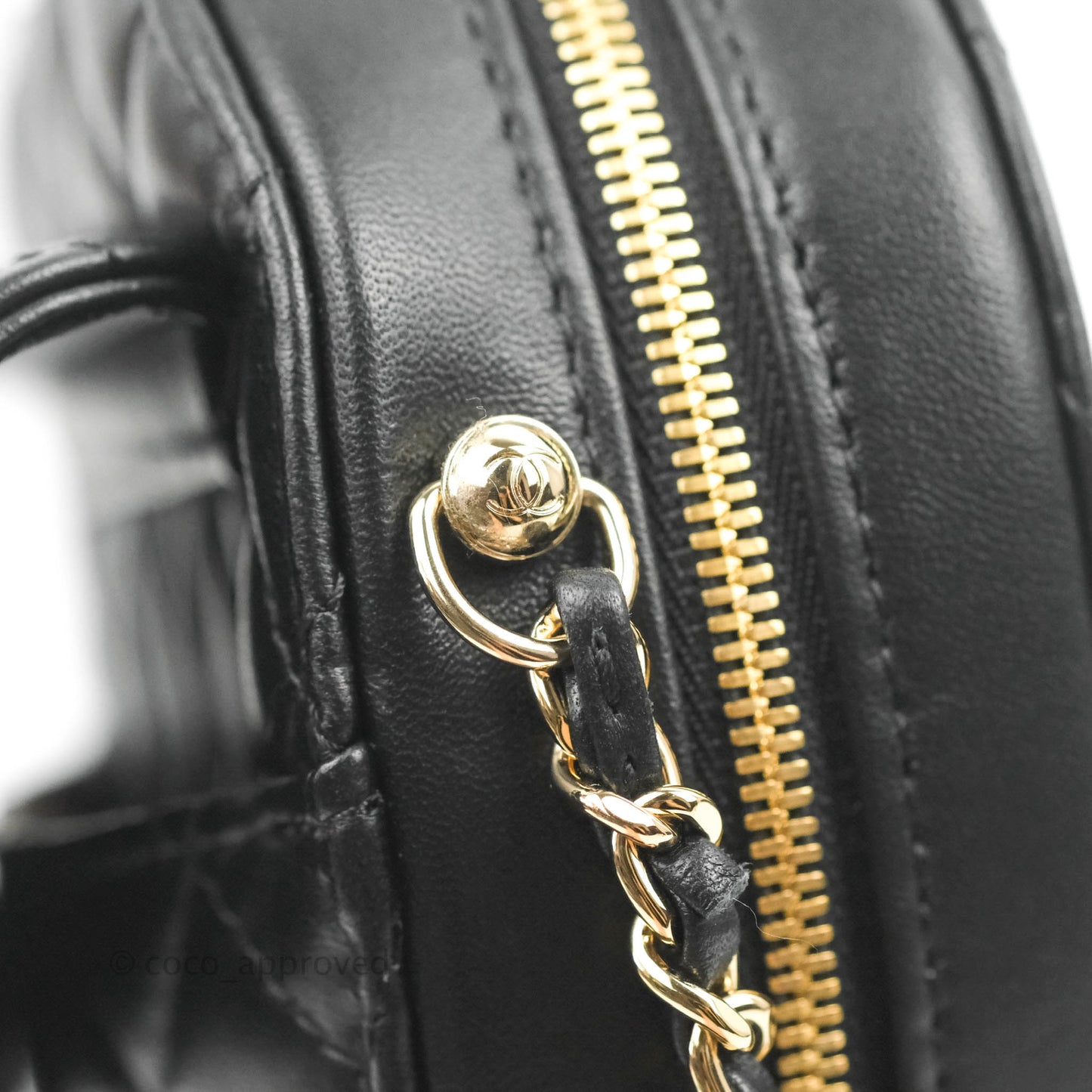Chanel Large Heart Bag Black Lambskin Gold Hardware 22S