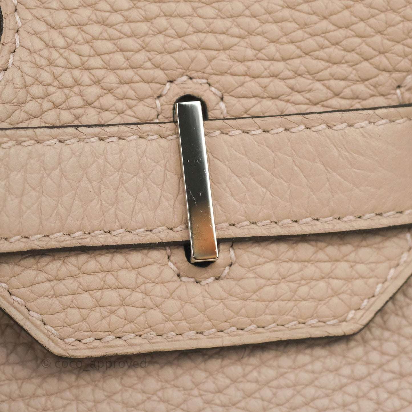 Hermès Birkin 30 Glycine Clemence Palladium Hardware
