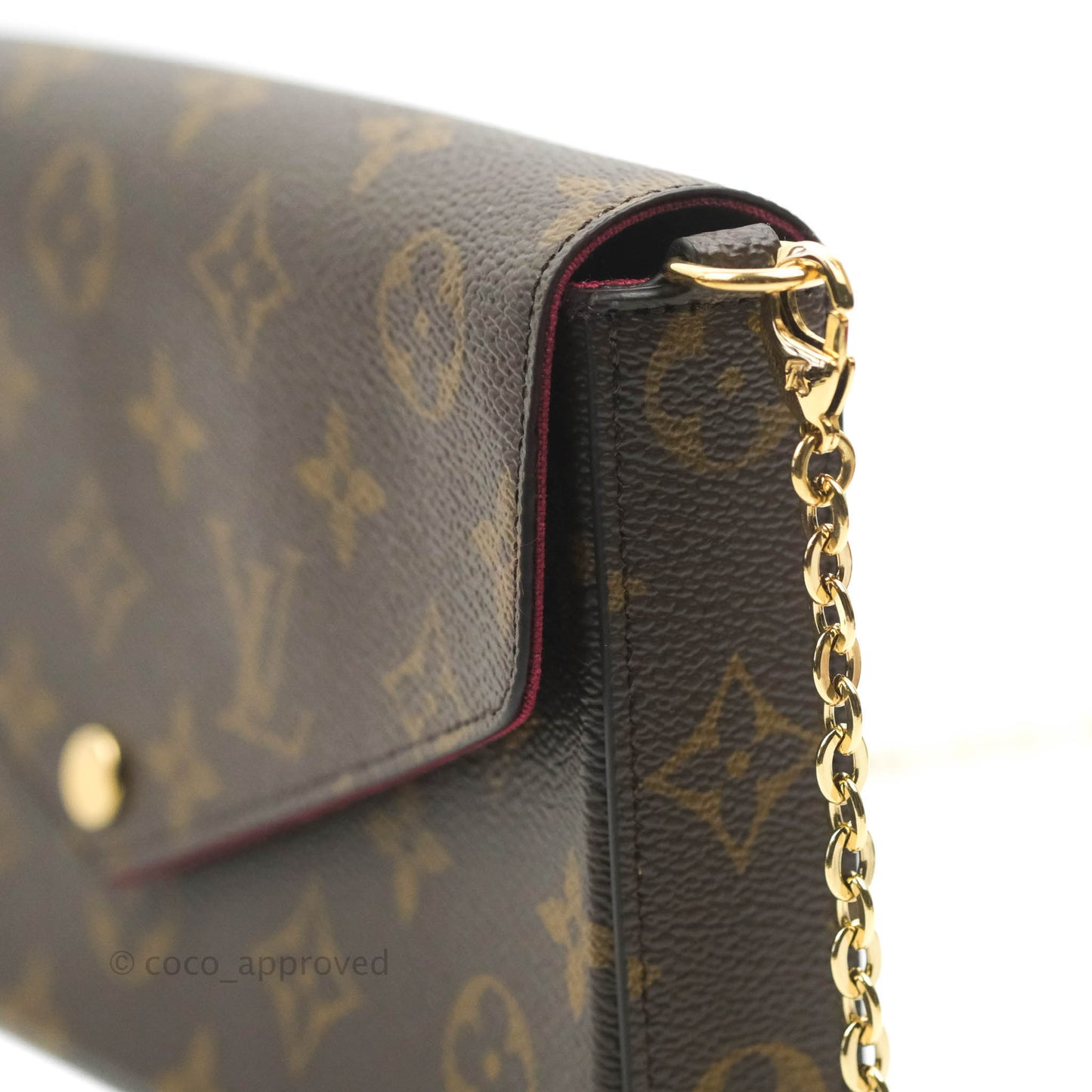 Louis Vuitton Félicie Pochette Monogram Canvas Fuchsia Pink