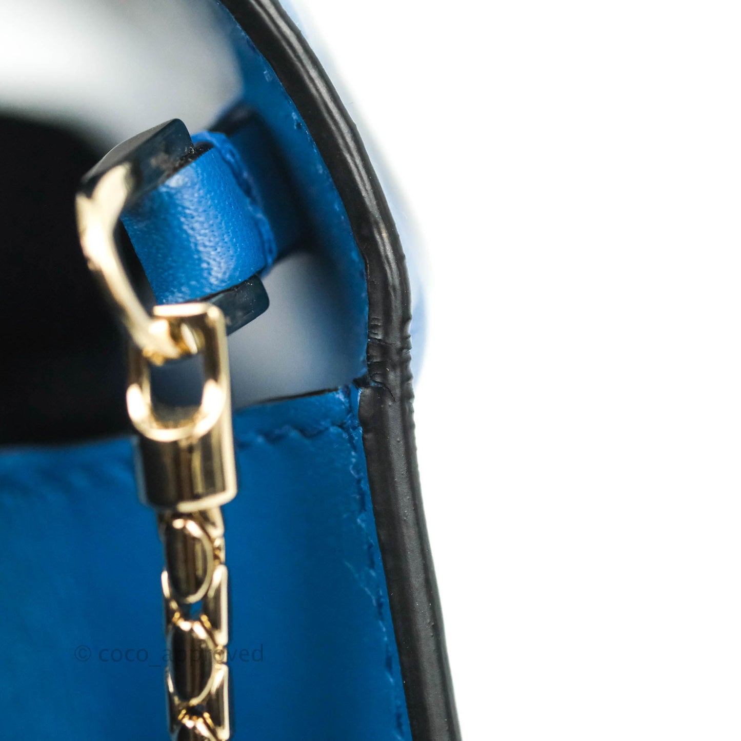 Bvlgari Serpenti Forever Mini Bag in Blue Gold Hardware