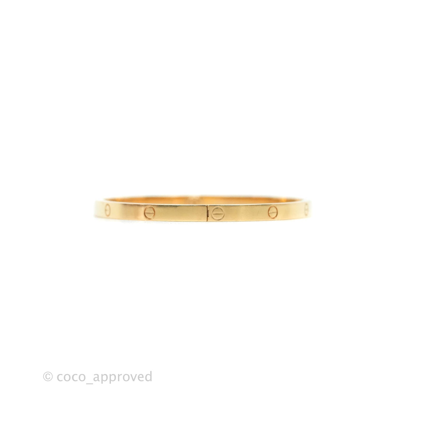Cartier Small Love Bracelet Rose Gold Size 17