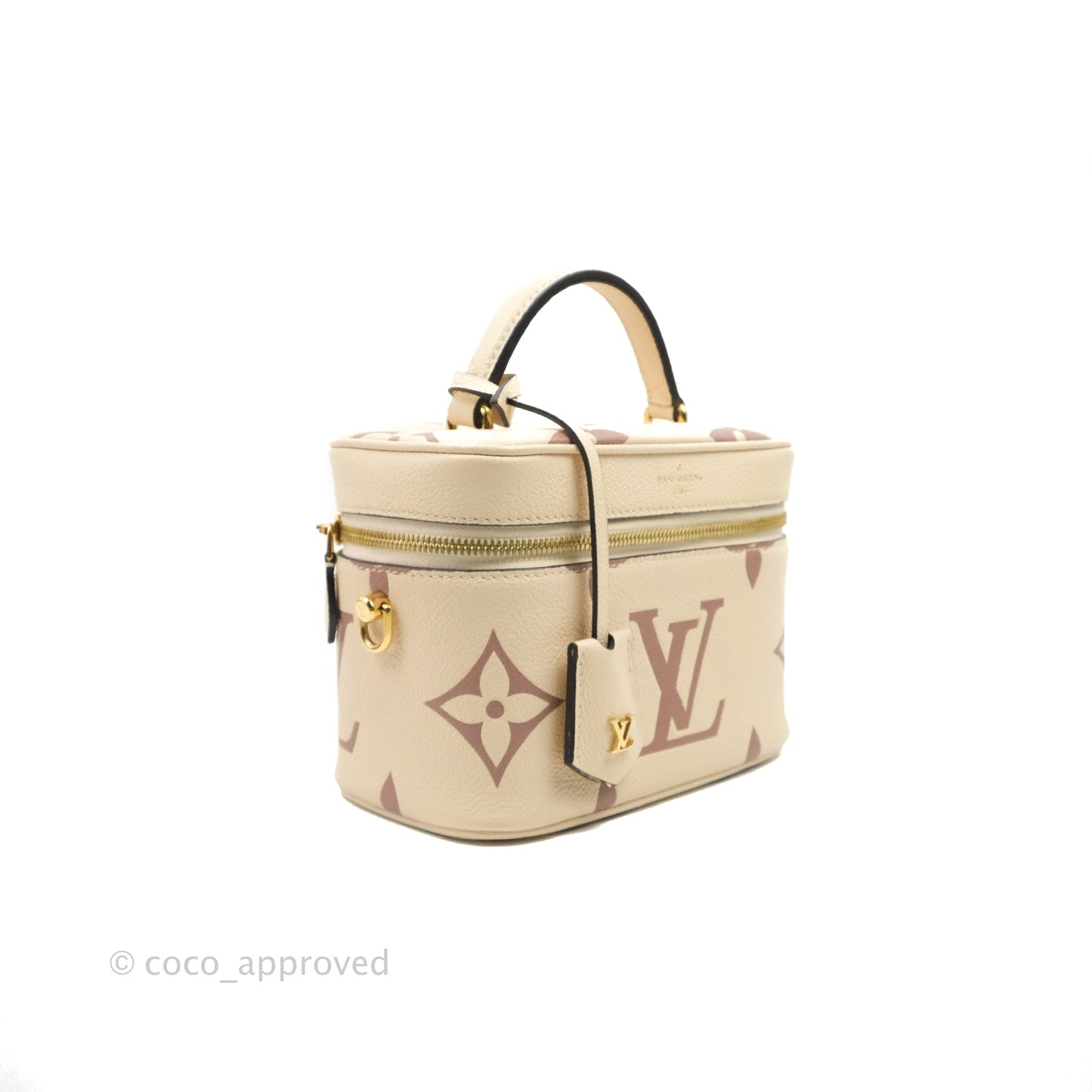 Louis Vuitton Empreinte Monogram Giant Vanity PM Creme Bois De Rose