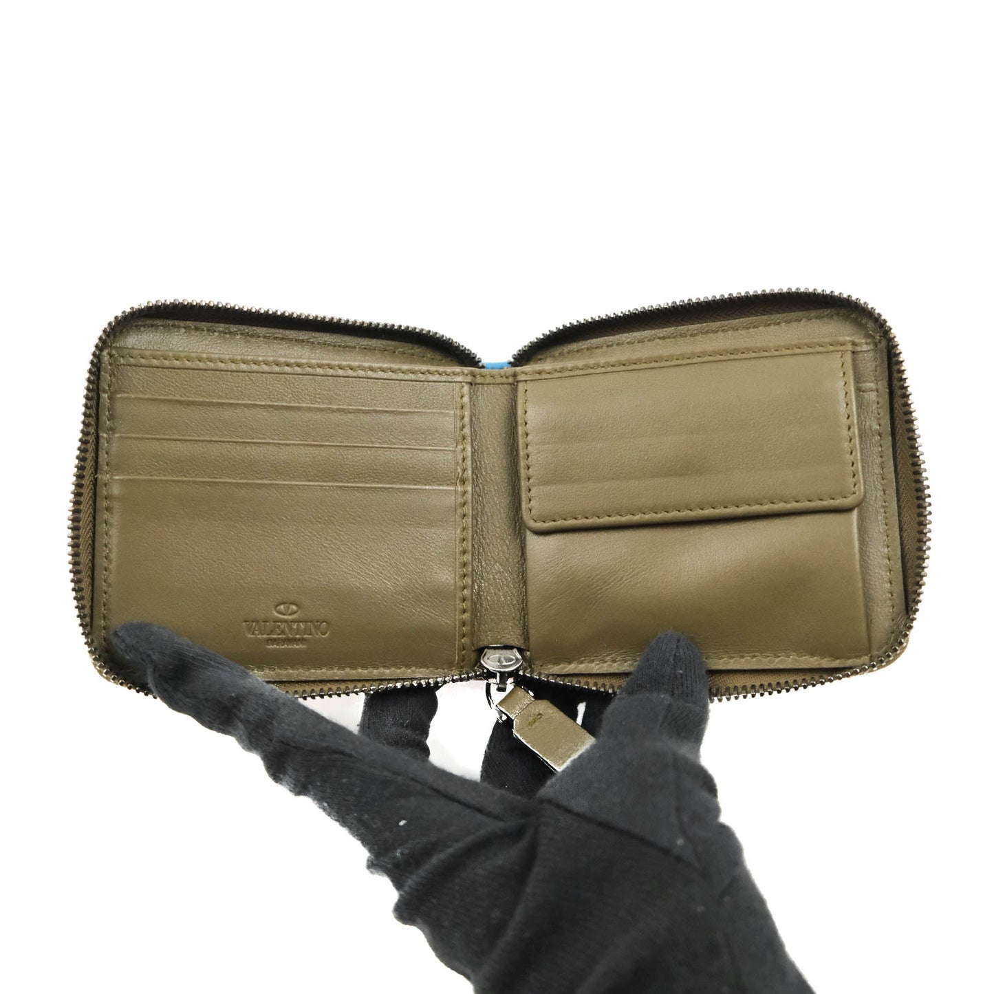 Valentino Camouflage Zip Wallet