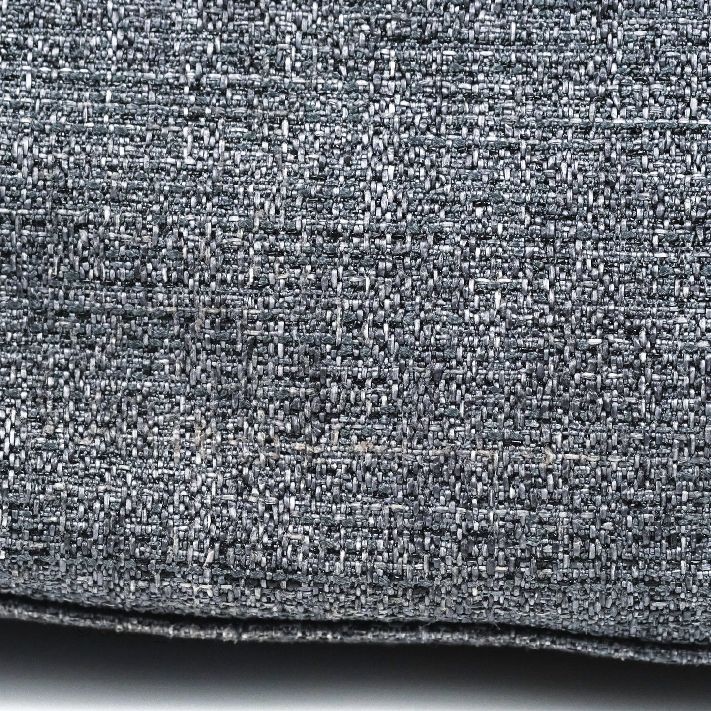 Chanel Large Deauville Charcoal Grey Canvas Gold Hardware