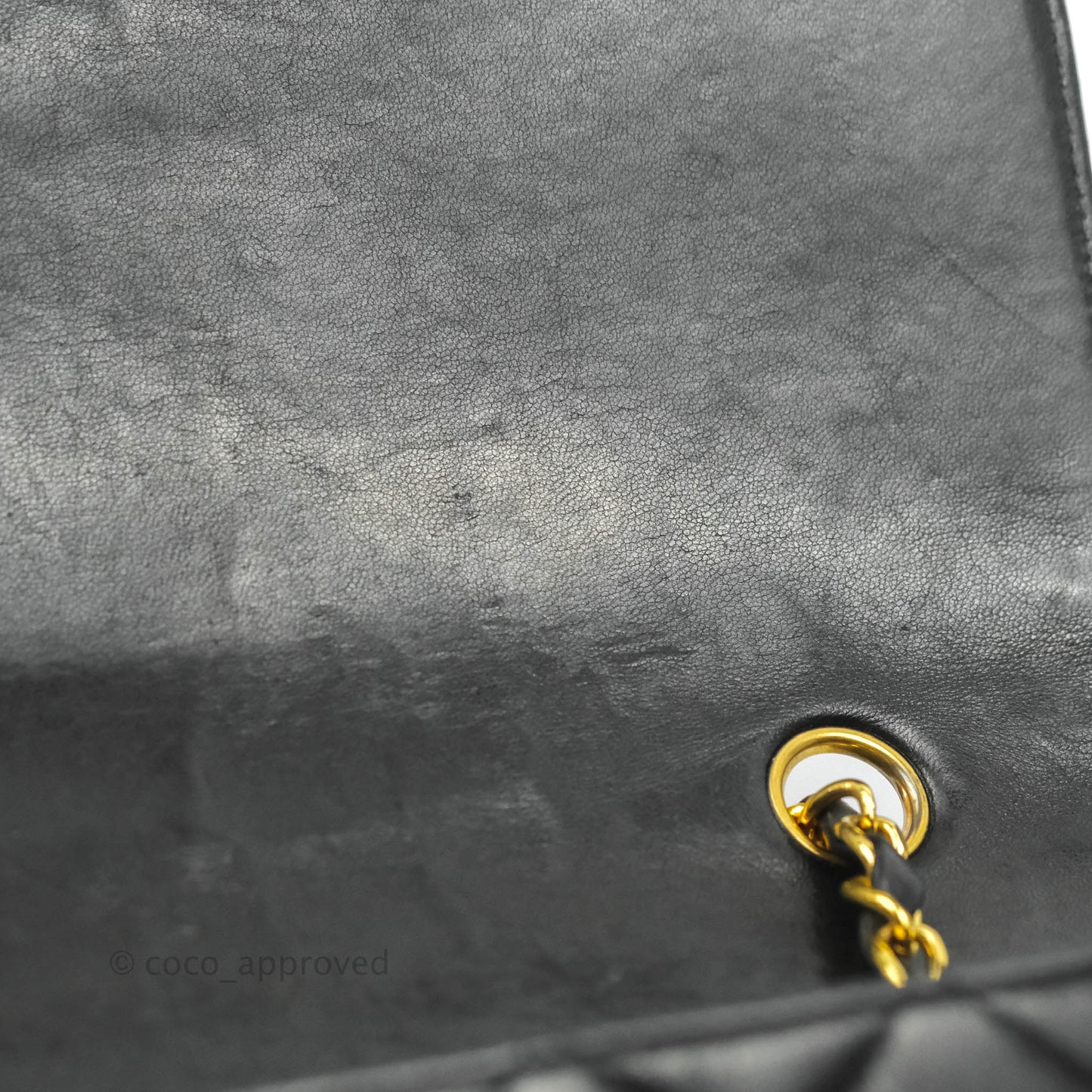 Chanel Vintage Small Classic Diana Flap Bag Black Lambskin 24K Gold Hardware