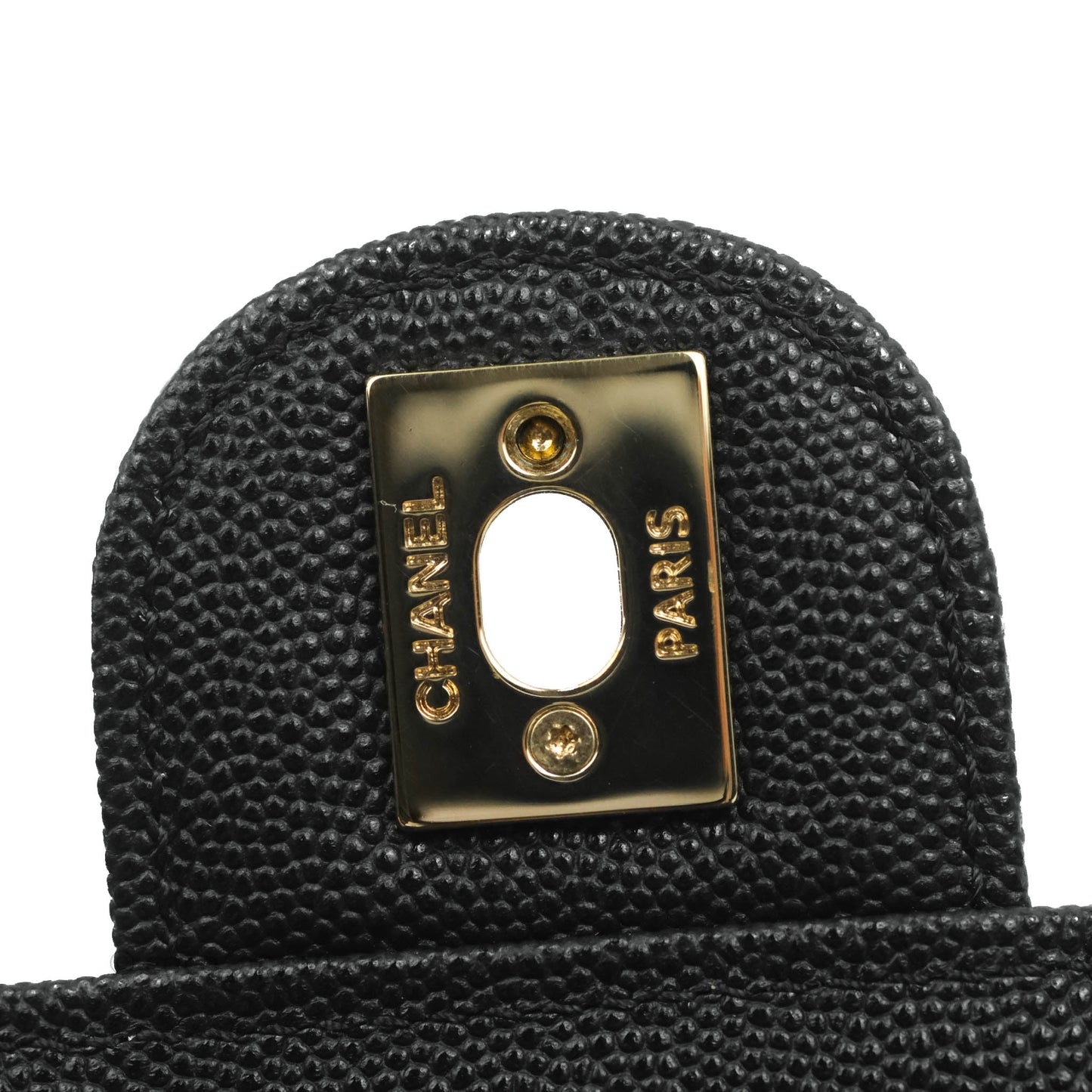 Chanel Quilted Small Like The Wallet Flap Black Caviar Light Gold Hardware 22C