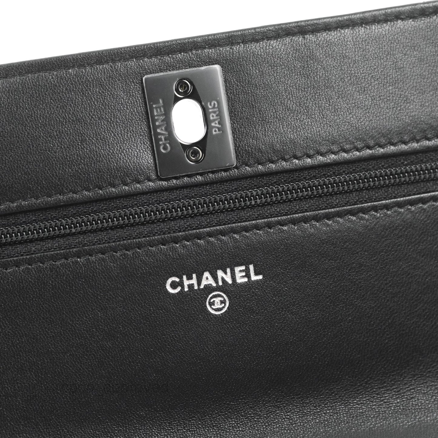 Chanel Trendy CC WOC Black Lambskin So Black Hardware