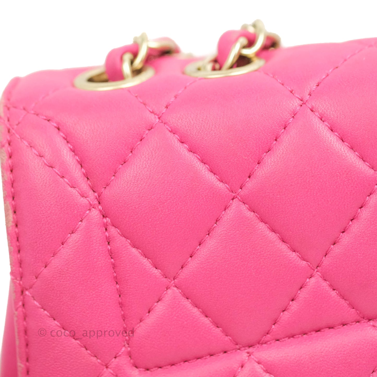 Chanel Quilted Small Flap Pink Lambskin Matte Gold Hardware