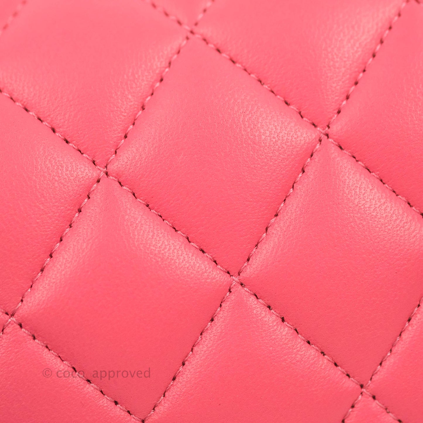 Chanel Small Classic Quilted Flap Rosy Pink Lambskin Gold Hardware