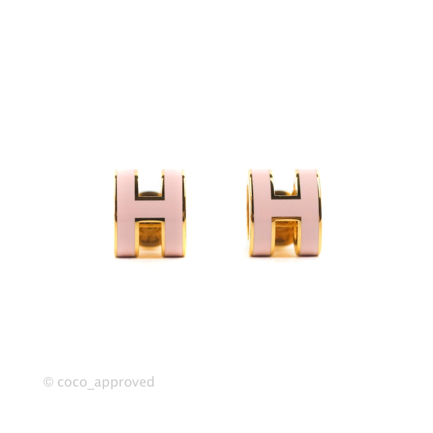 Hermès Mini Pop H Earrings Rose Gold Hardware