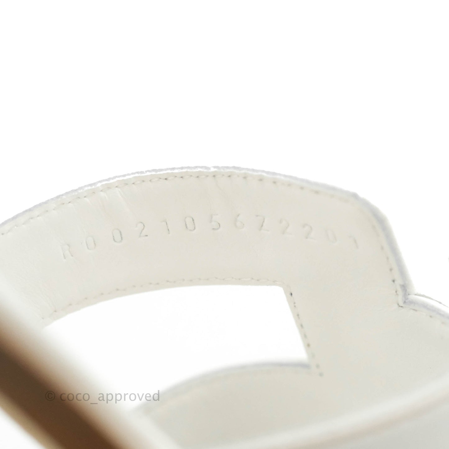 Hermès Oran Sandals in White Size 38