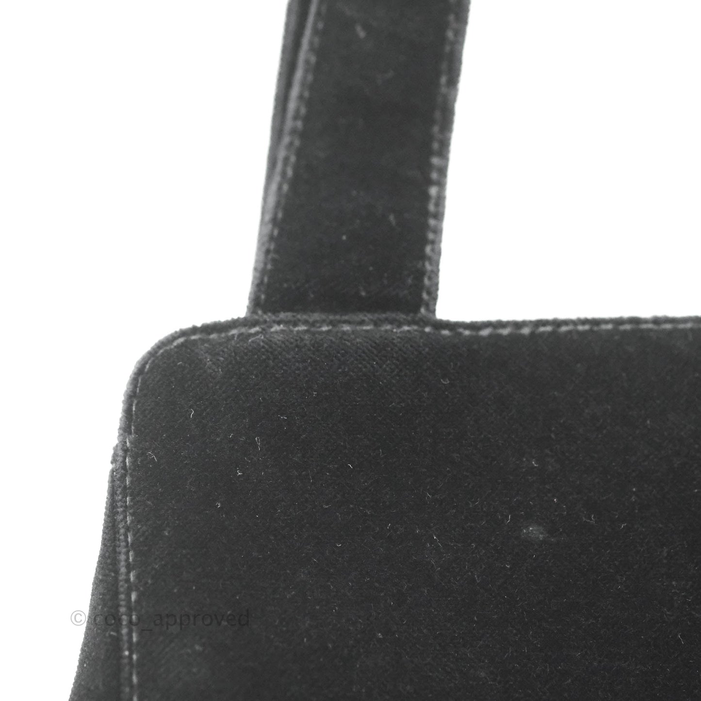 Chanel Vintage CC Handbag So Black Velvet