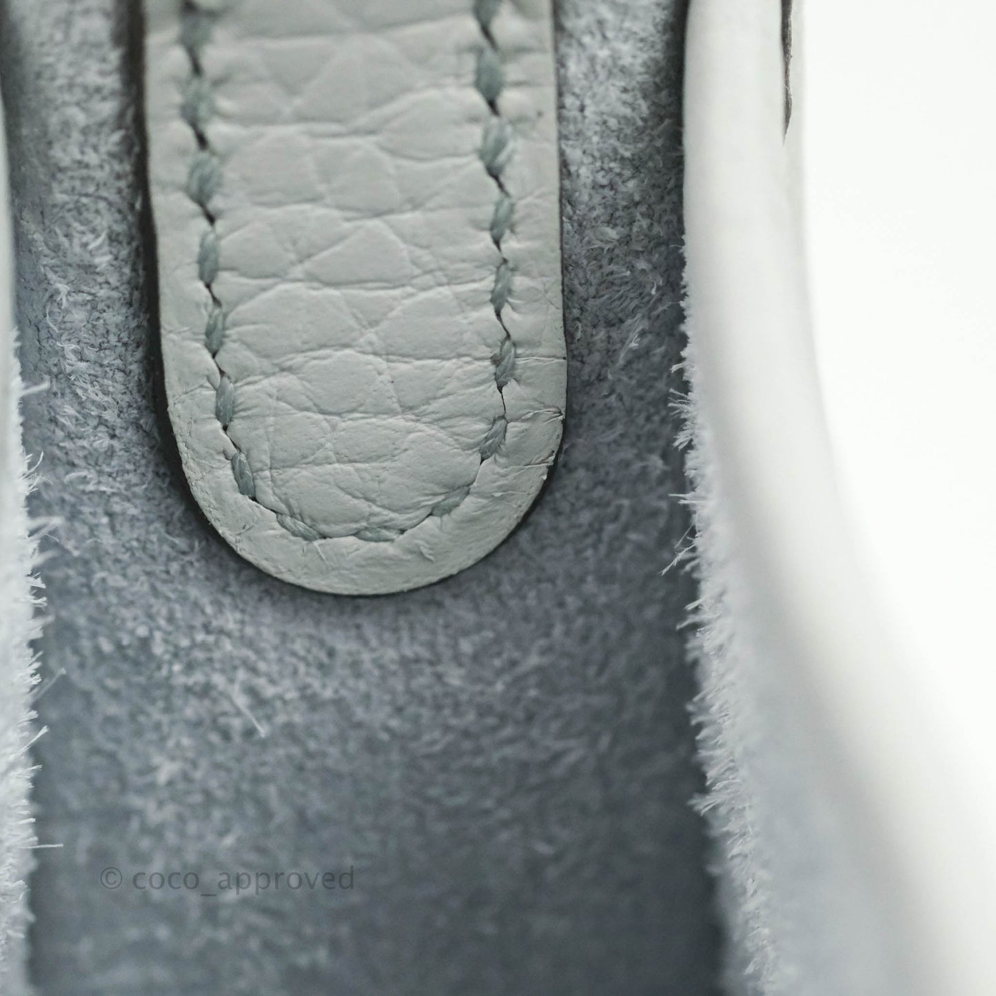 Hermès Mini Evelyne Amazone 16 Bleu Pale 08/ Gris Etain 8F Gold Hardware