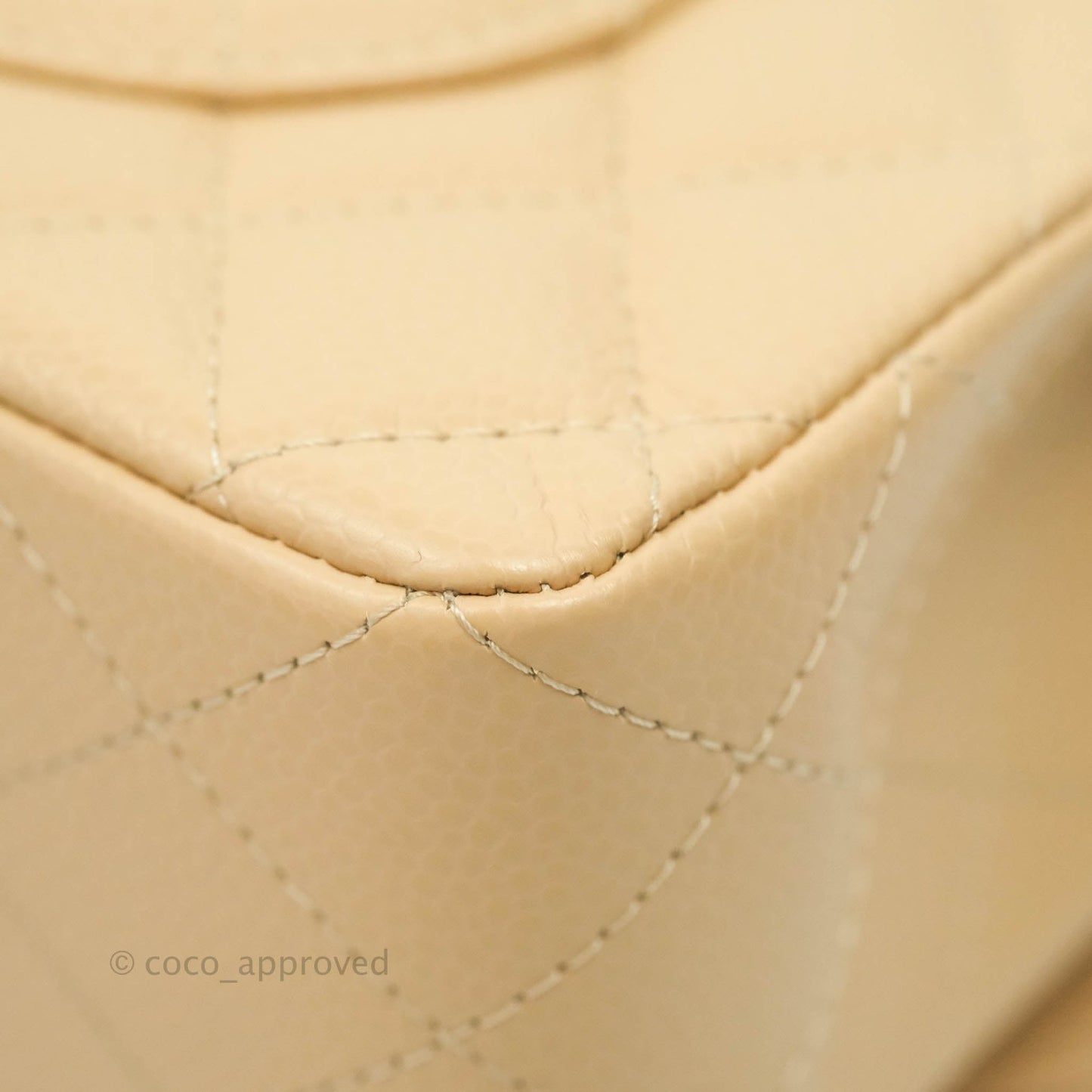 Chanel Classic Small S/M Flap Beige Caviar Gold Hardware