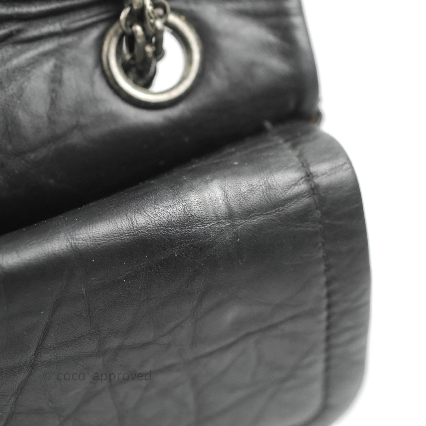 Chanel Reissue 226 Quilted Flap Black Aged Calfskin Ruthenium Hardware