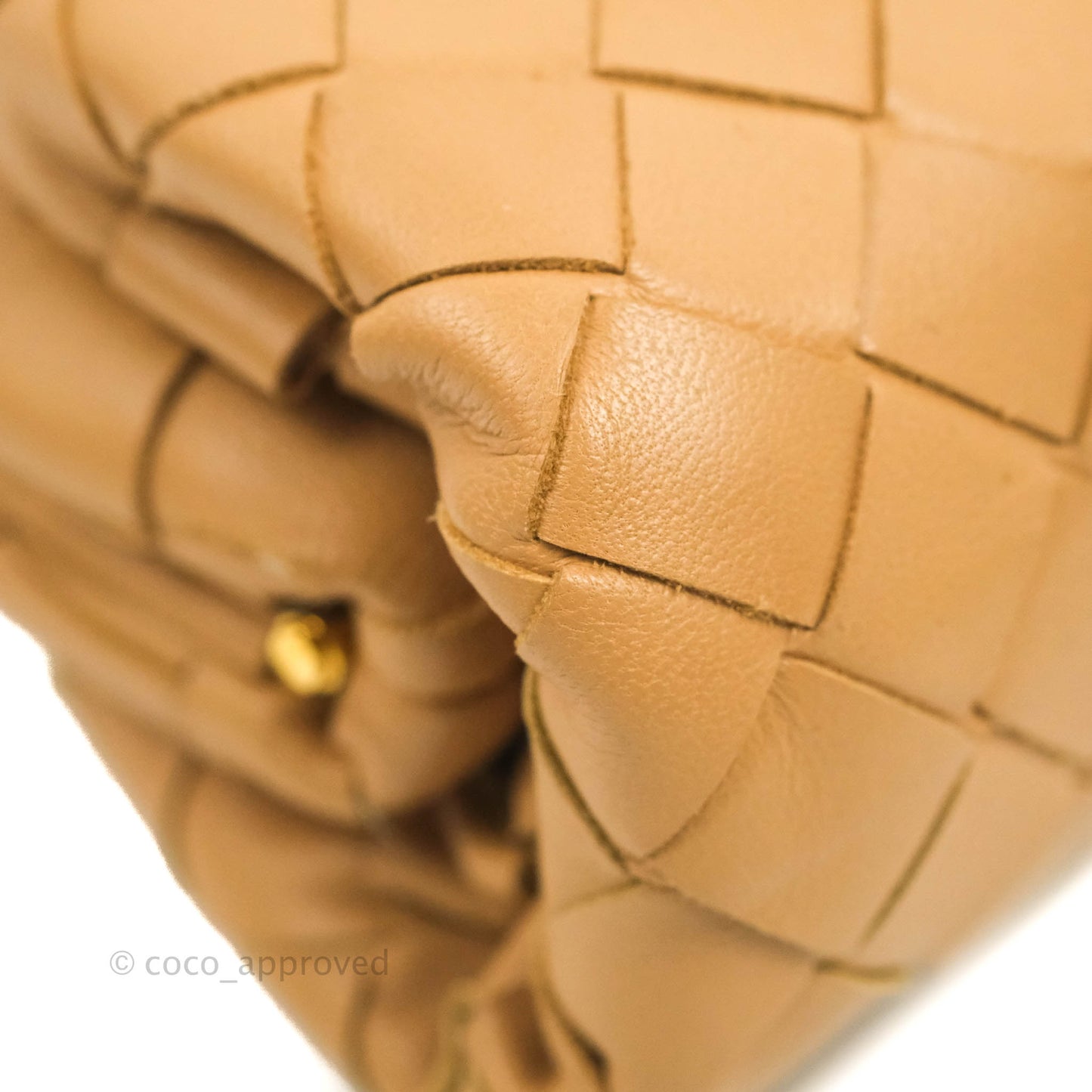 Bottega Veneta Nappa Intrecciato The Mini Pouch Carmel