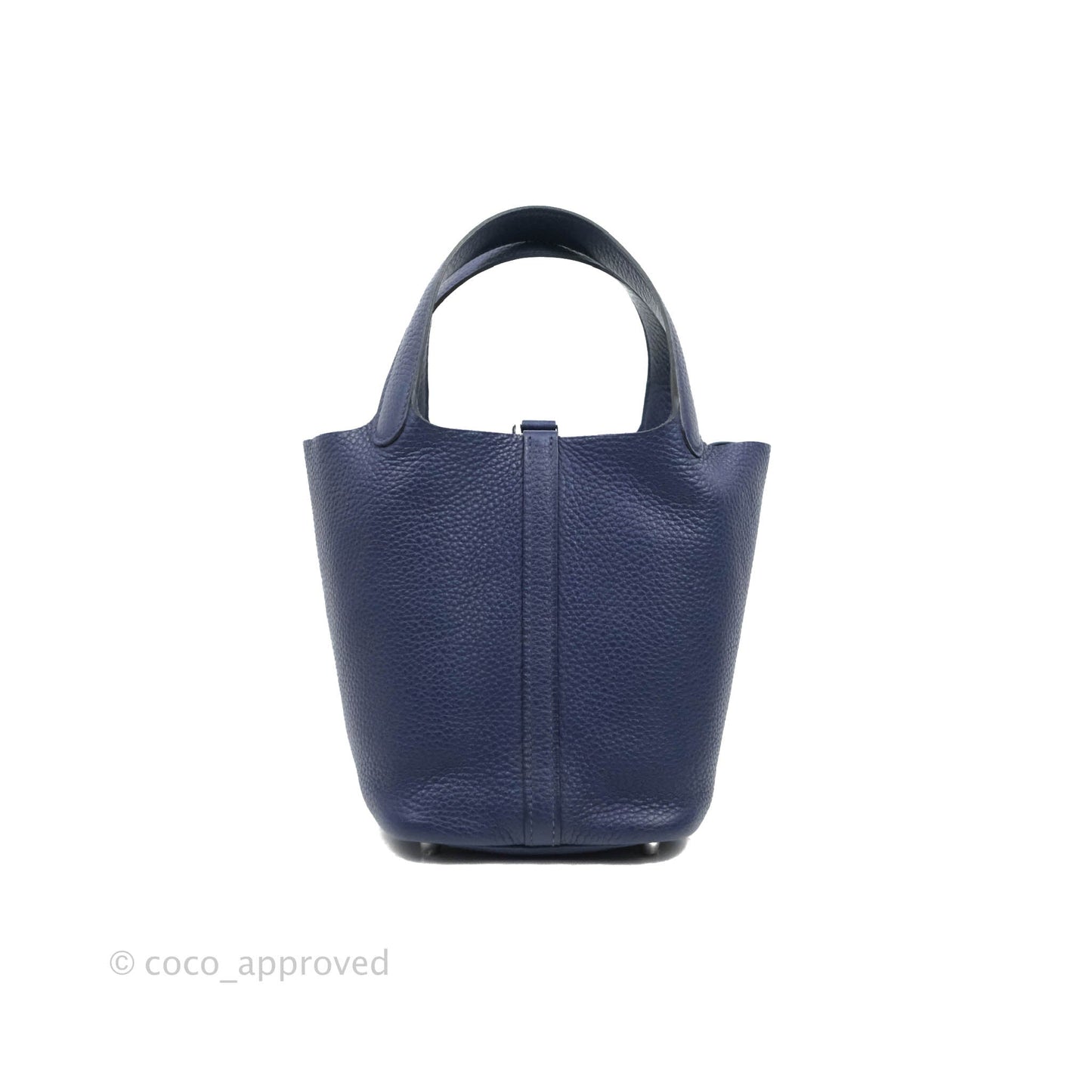Hermès Picotin Lock 18 PM Bleu Encre Clemence Palladium Hardware