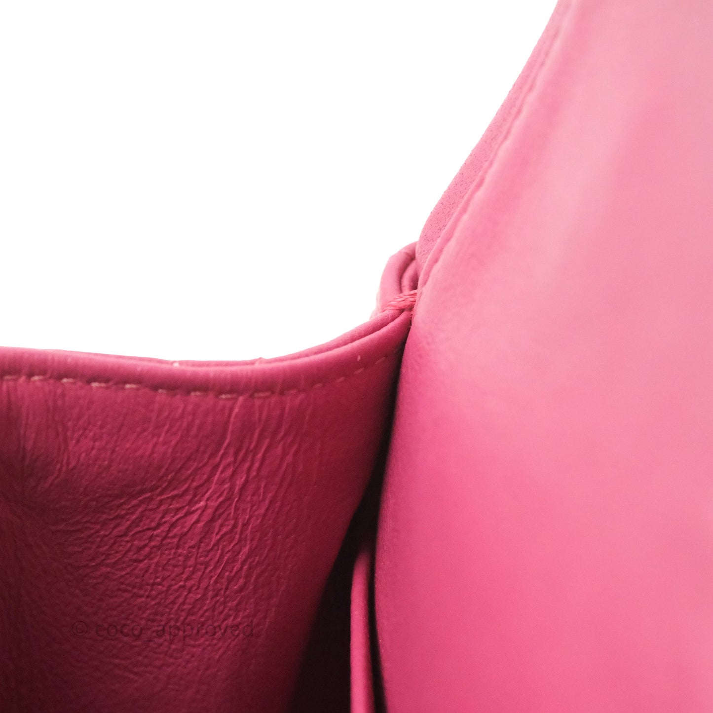 Chanel Classic M/L Medium Double Flap Pink Lambskin Matte Gold Hardware