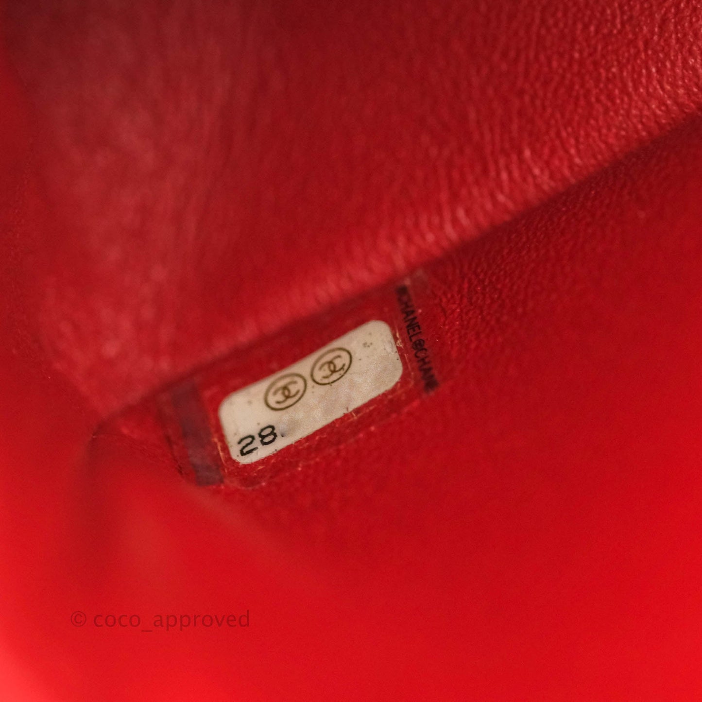 Chanel Mini Reissue 224 Red Aged Calfskin Gold Hardware 19S
