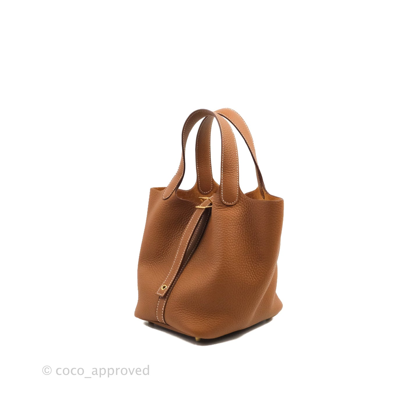 Hermès Picotin Lock 18 PM Gold Clemence Gold Hardware